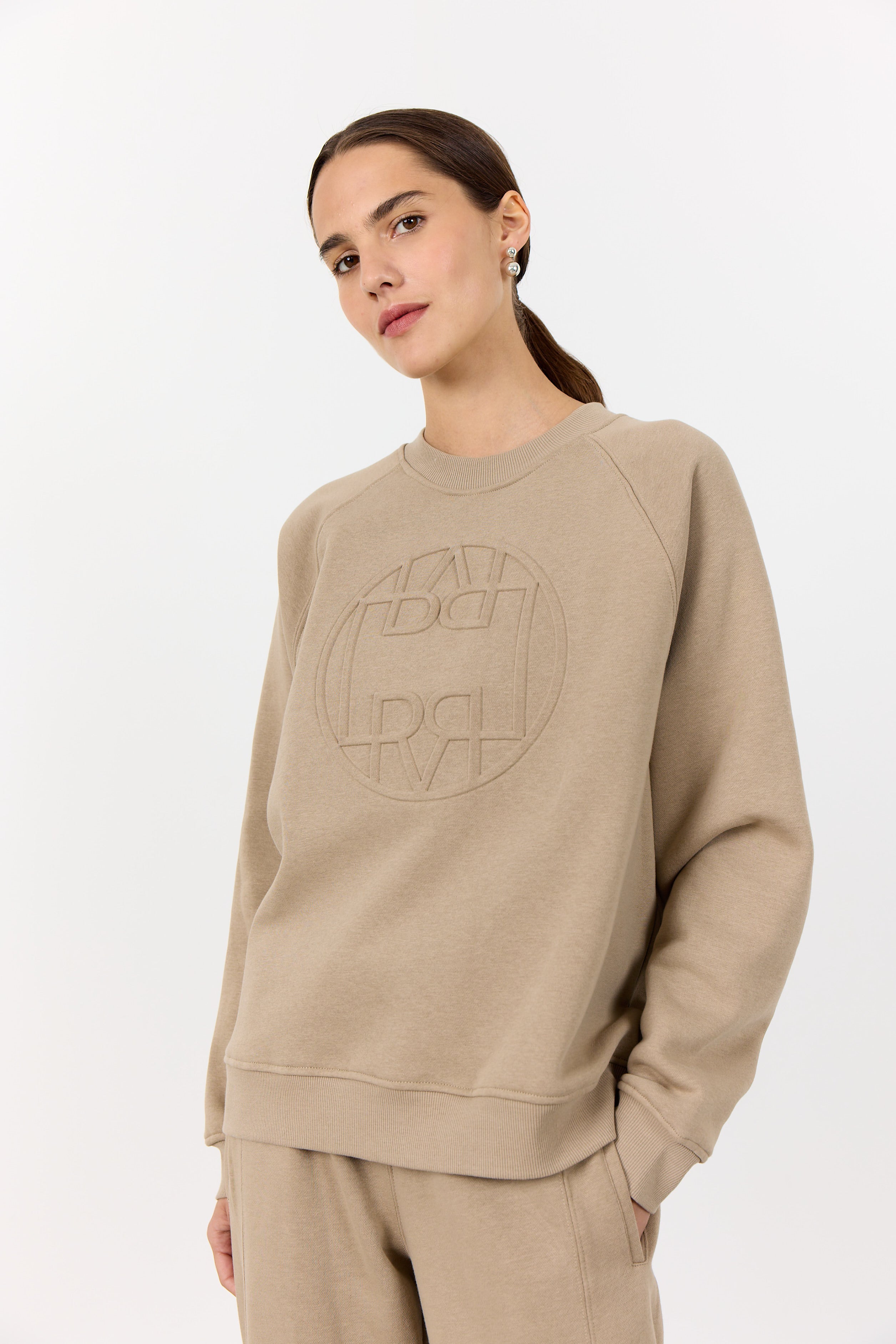 Leveté Room Lr-Nuka 11 Sweatshirt i Beige