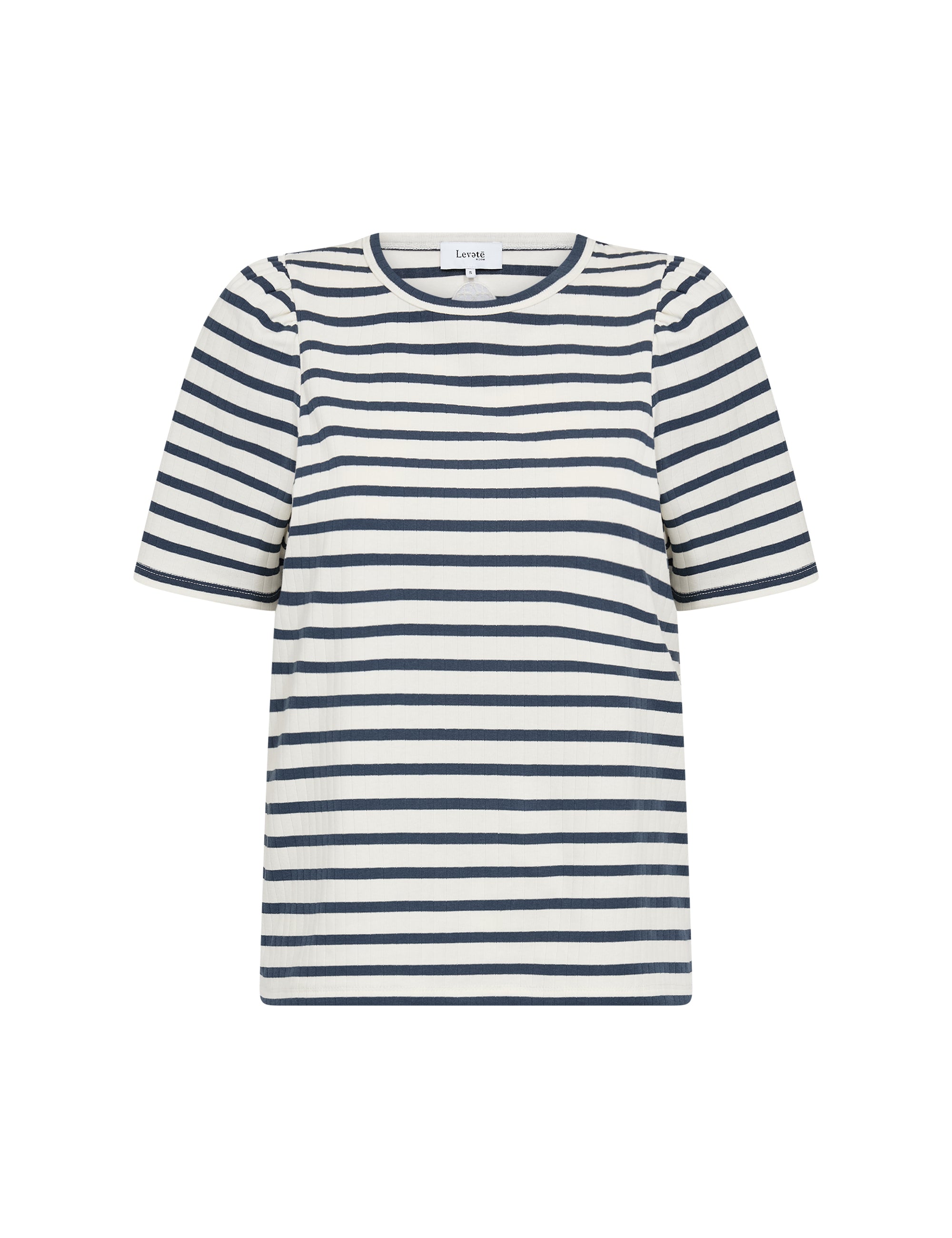Leveté Room - LR-Neddie 1 t-shirt, navy/hvid