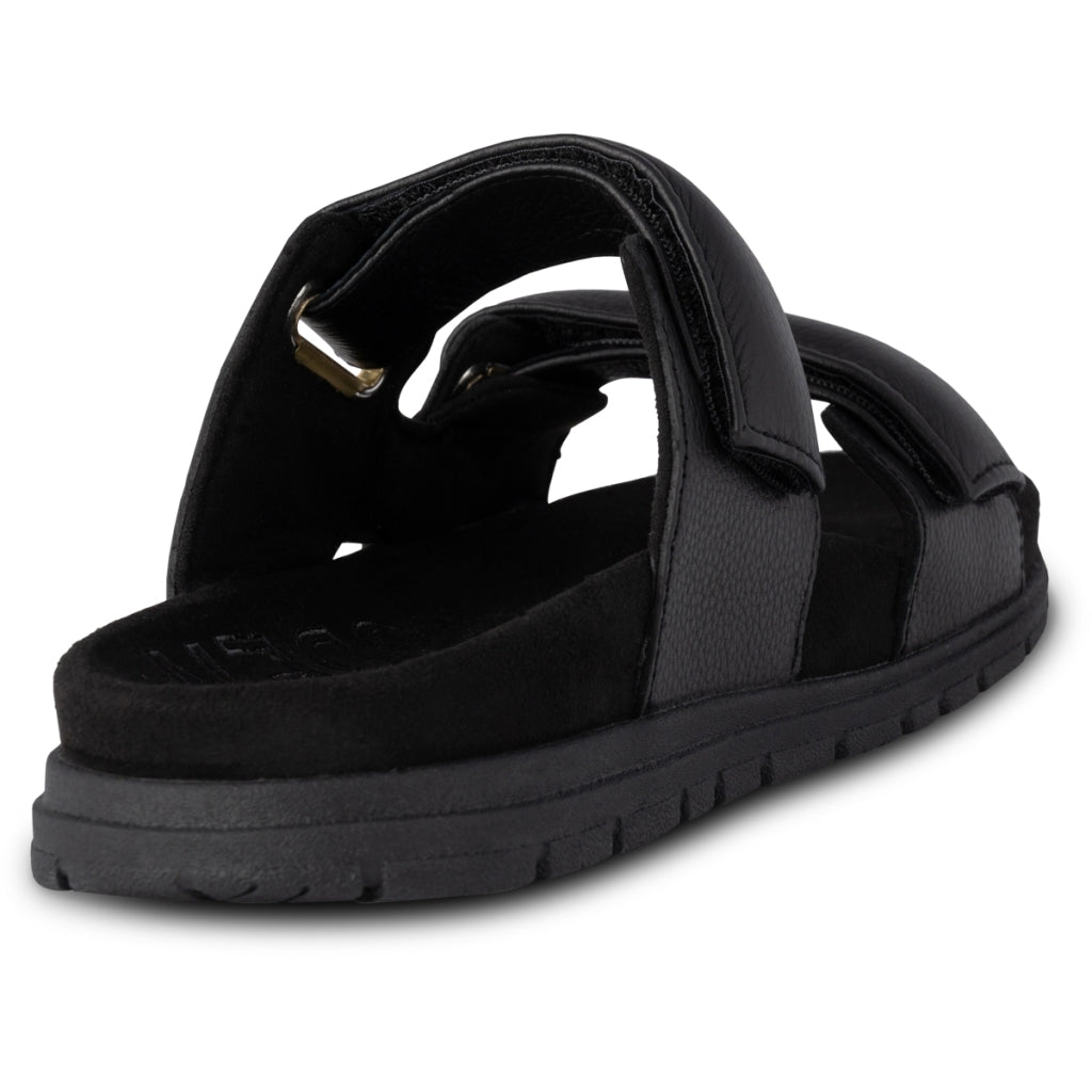 Woden Lisa Leather Sandal – Sort sandal med komfort