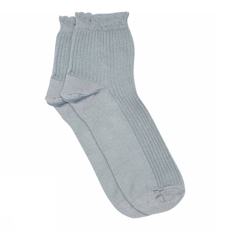 Vivian short socks Dusty blue