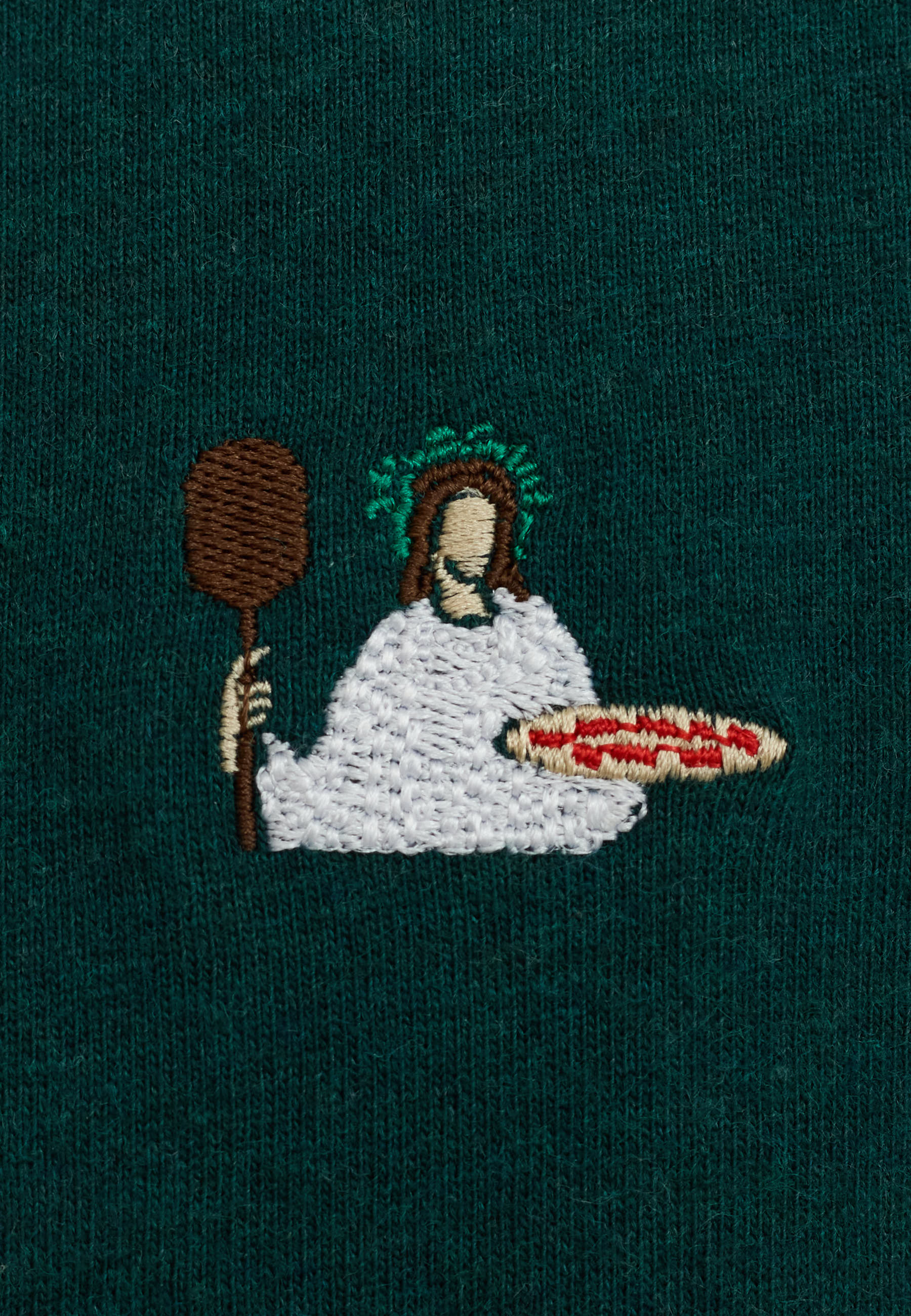 Revolution - T-shirt med pizzamand i petrol