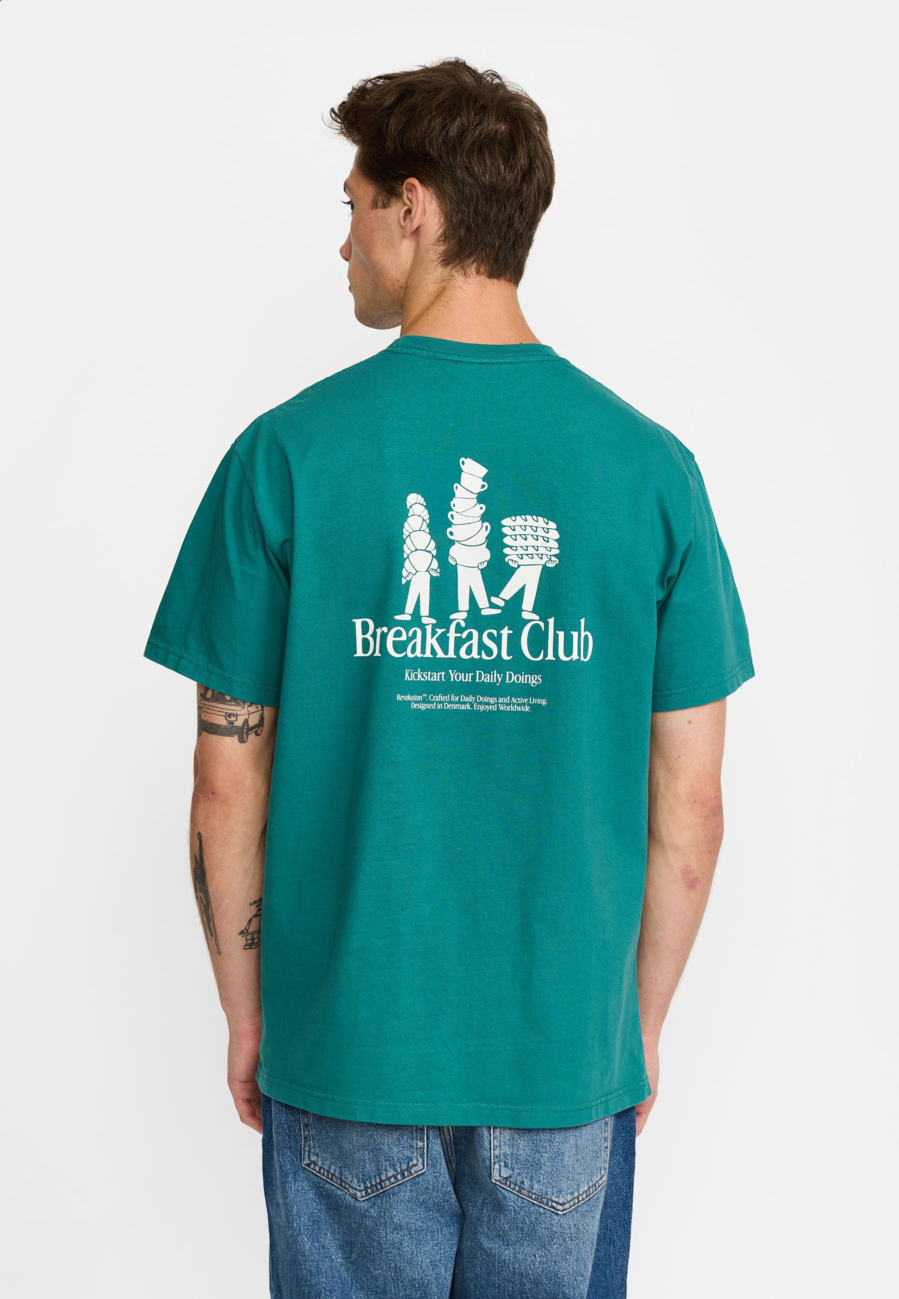 Revolution - Printed T-shirt Bre Darkpetrol