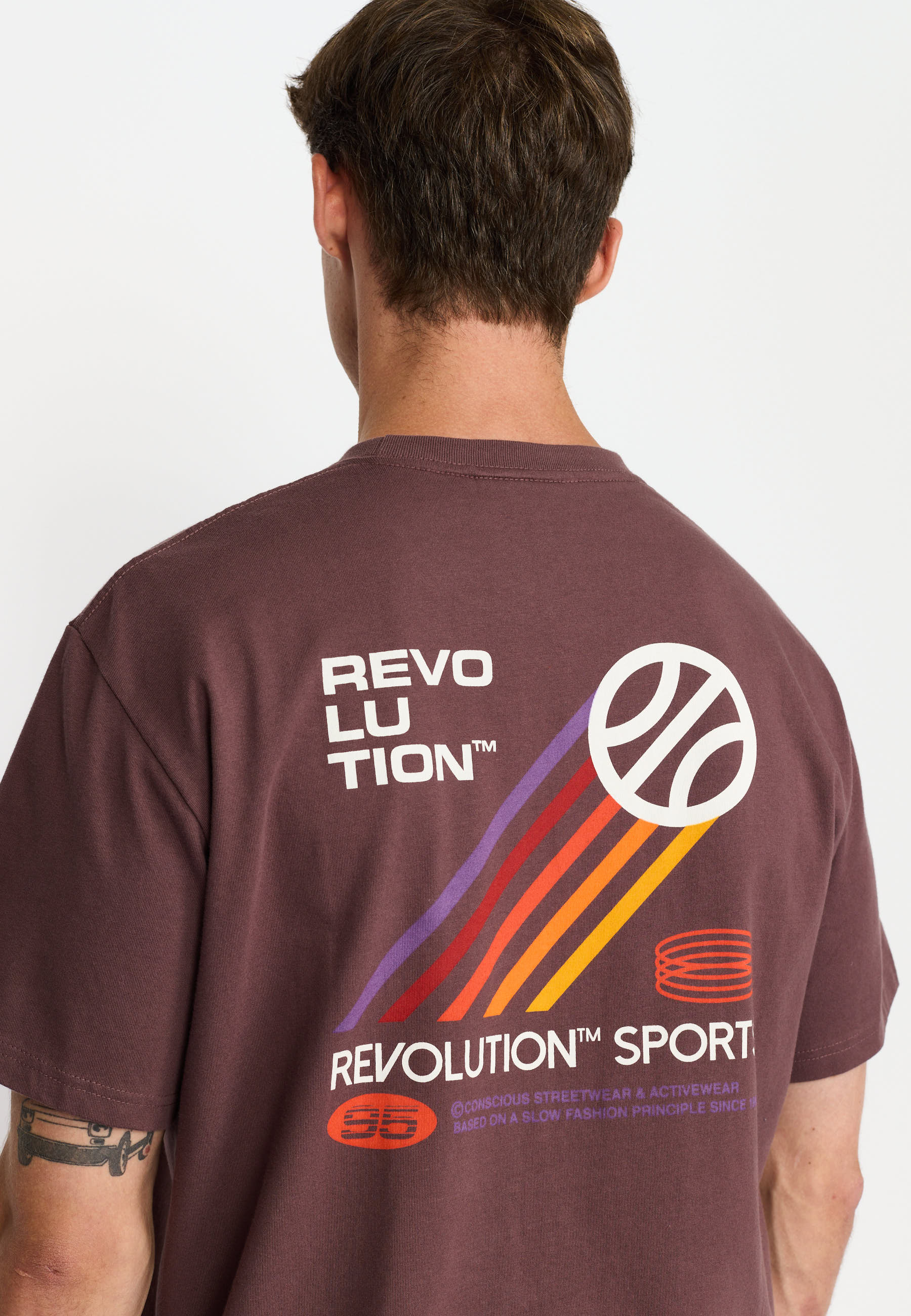 Revolution - Printed T-shirt Spo Dustpurple