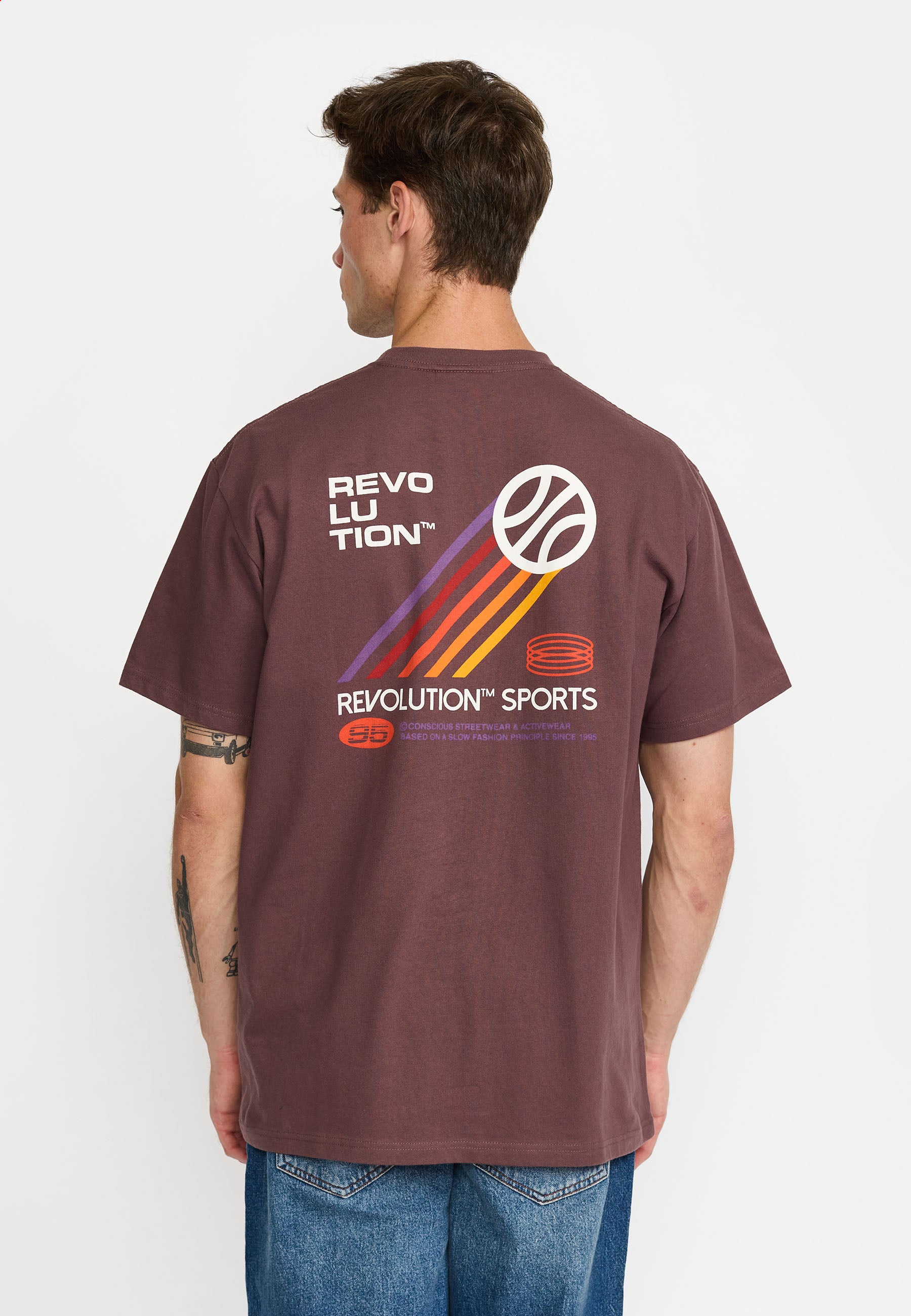 Revolution - Printed T-shirt Spo Dustpurple