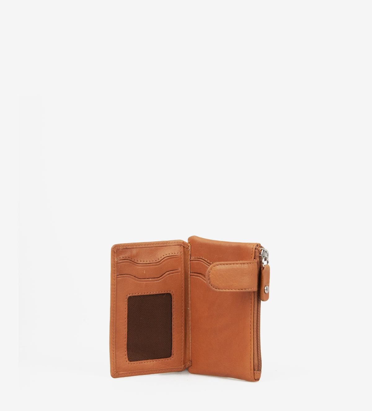 Mini Pung med Nøglering - Cognac