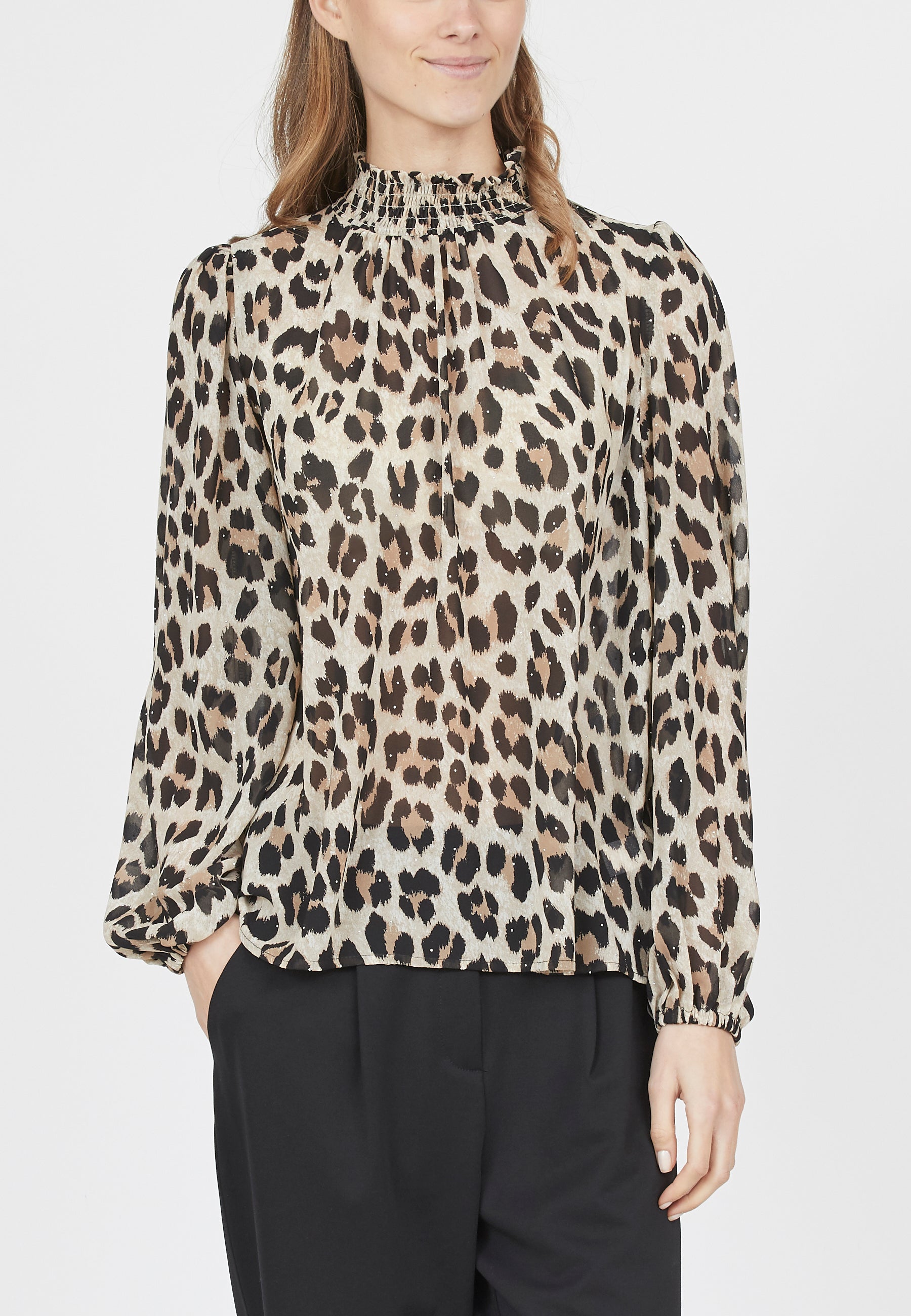 Love1077-1 Bluse, Leopard