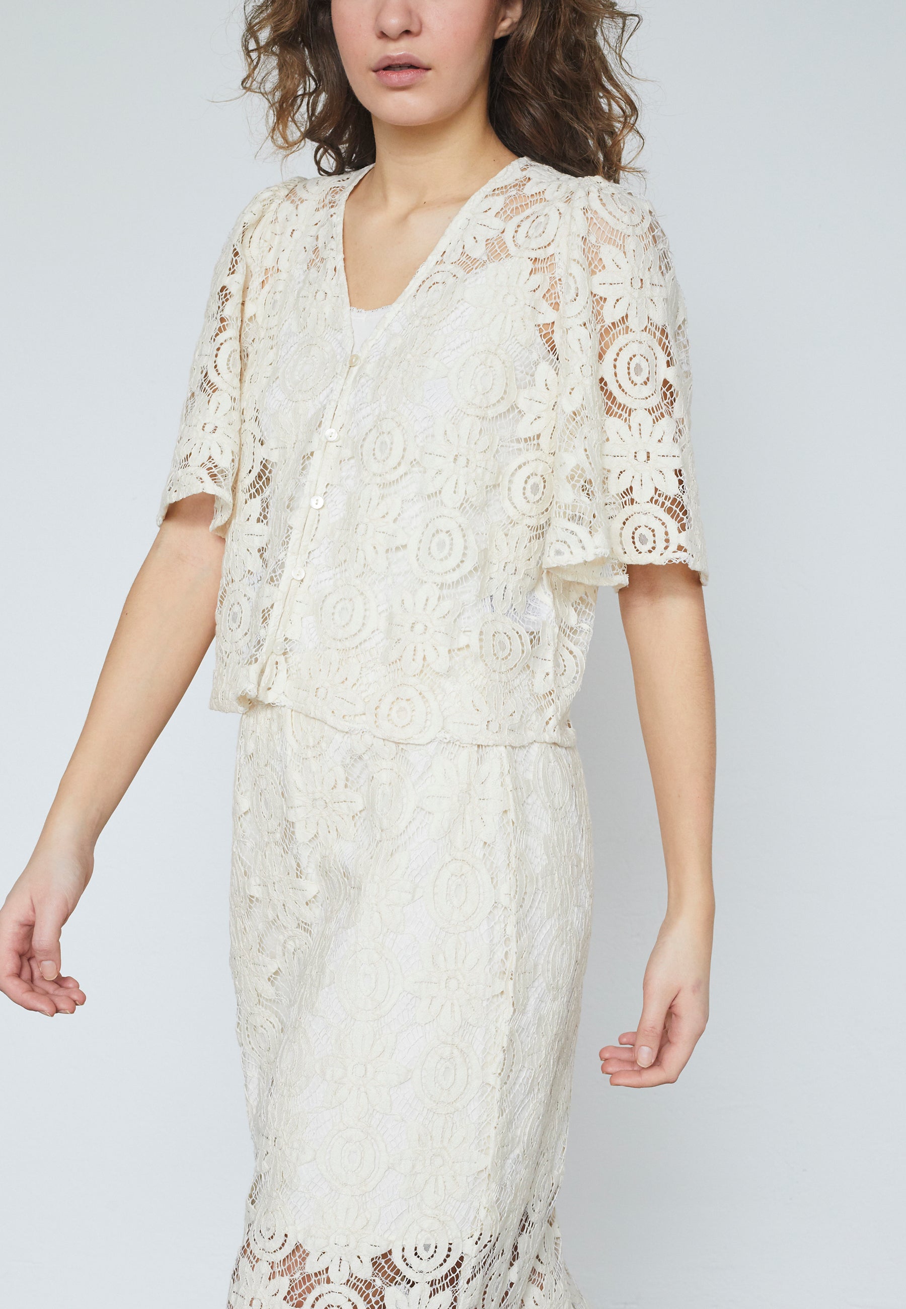 Love&divine Love1313 Bluse – Blonde i Offwhite