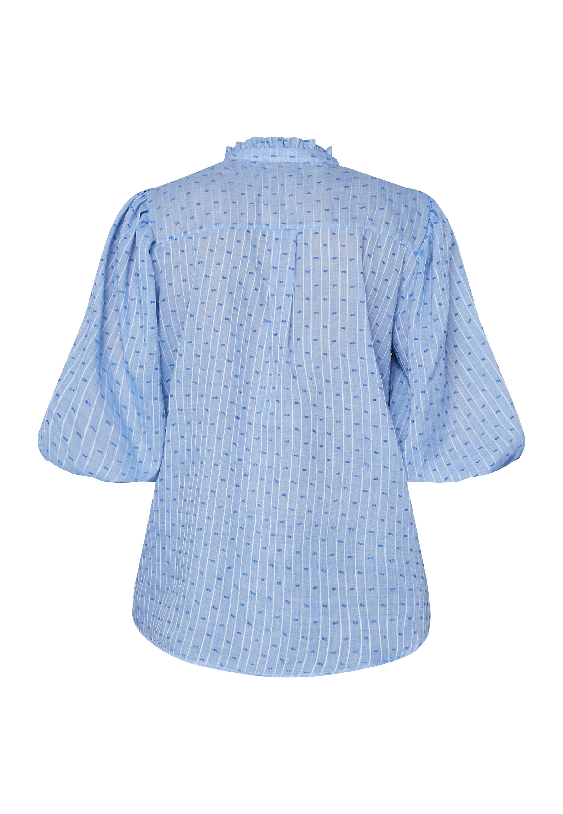Love&divine Love456-7 Skjorte – Lyseblå med Dots