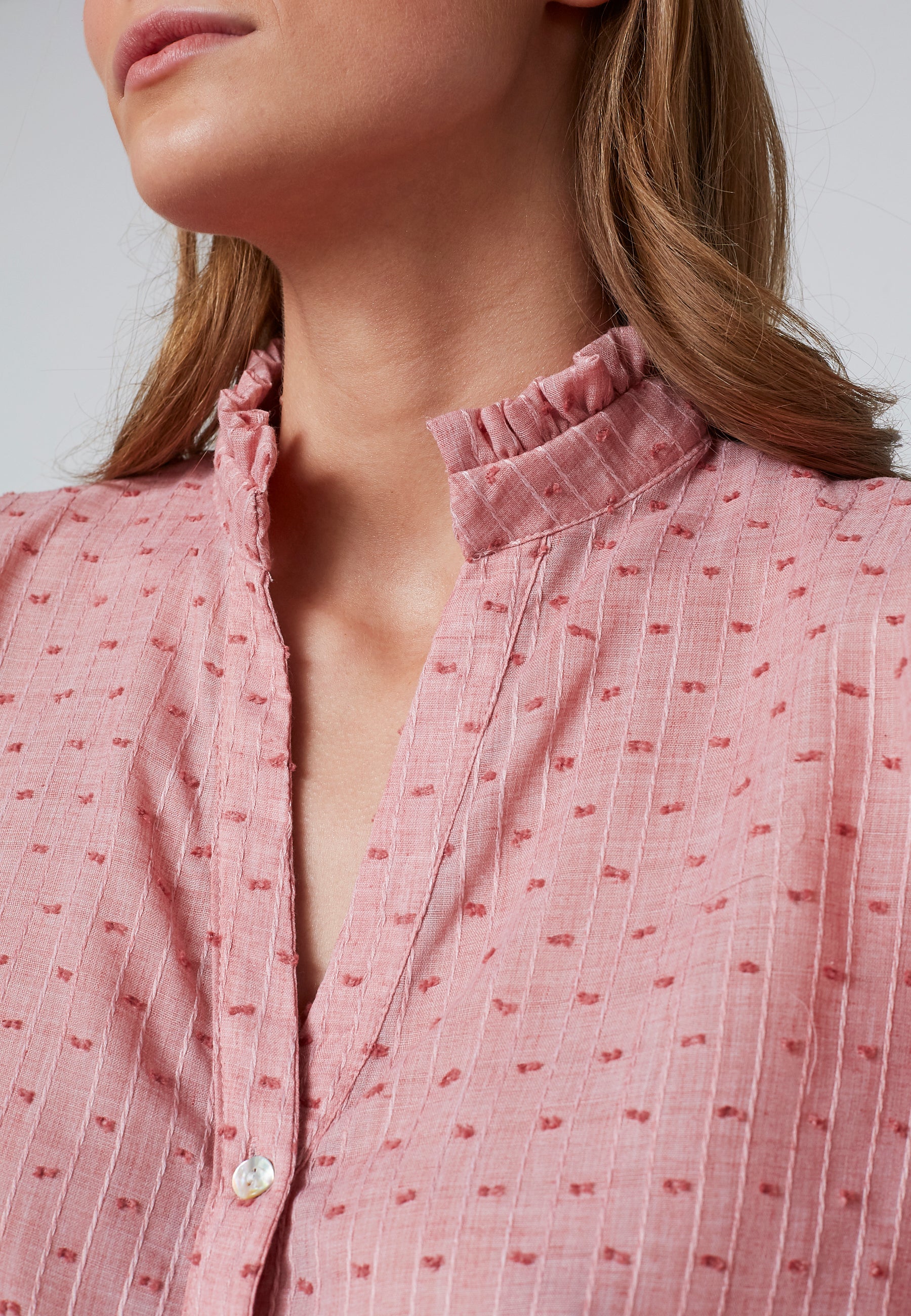 Love&divine Love456-7 Skjorte – Rosa Dot