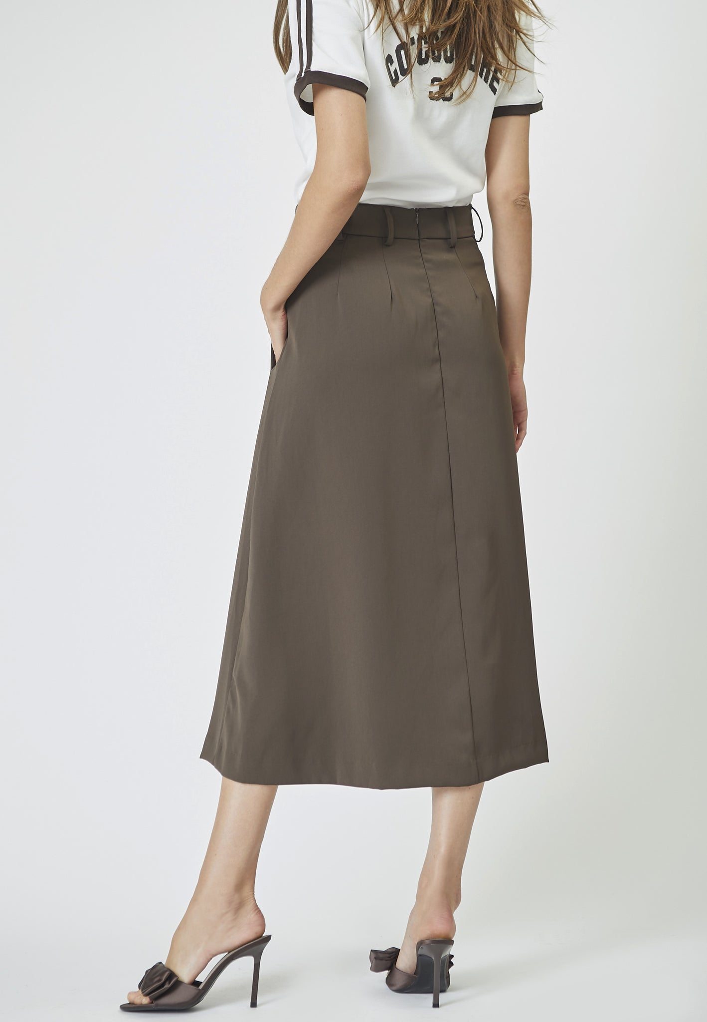 Co ' Couture - AnyaCC Pleat skirt i mocca