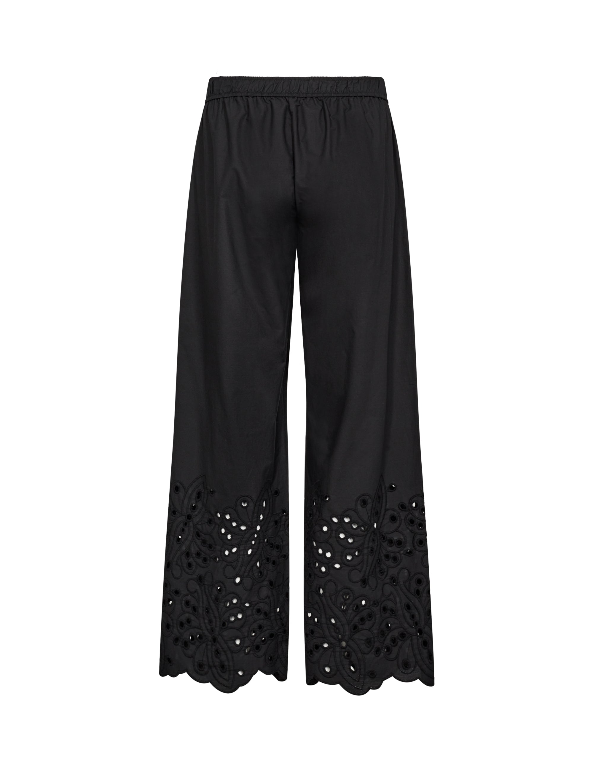 LR-Grolet 6 – sorte bomuldsbukser med broderi | Leveté Room