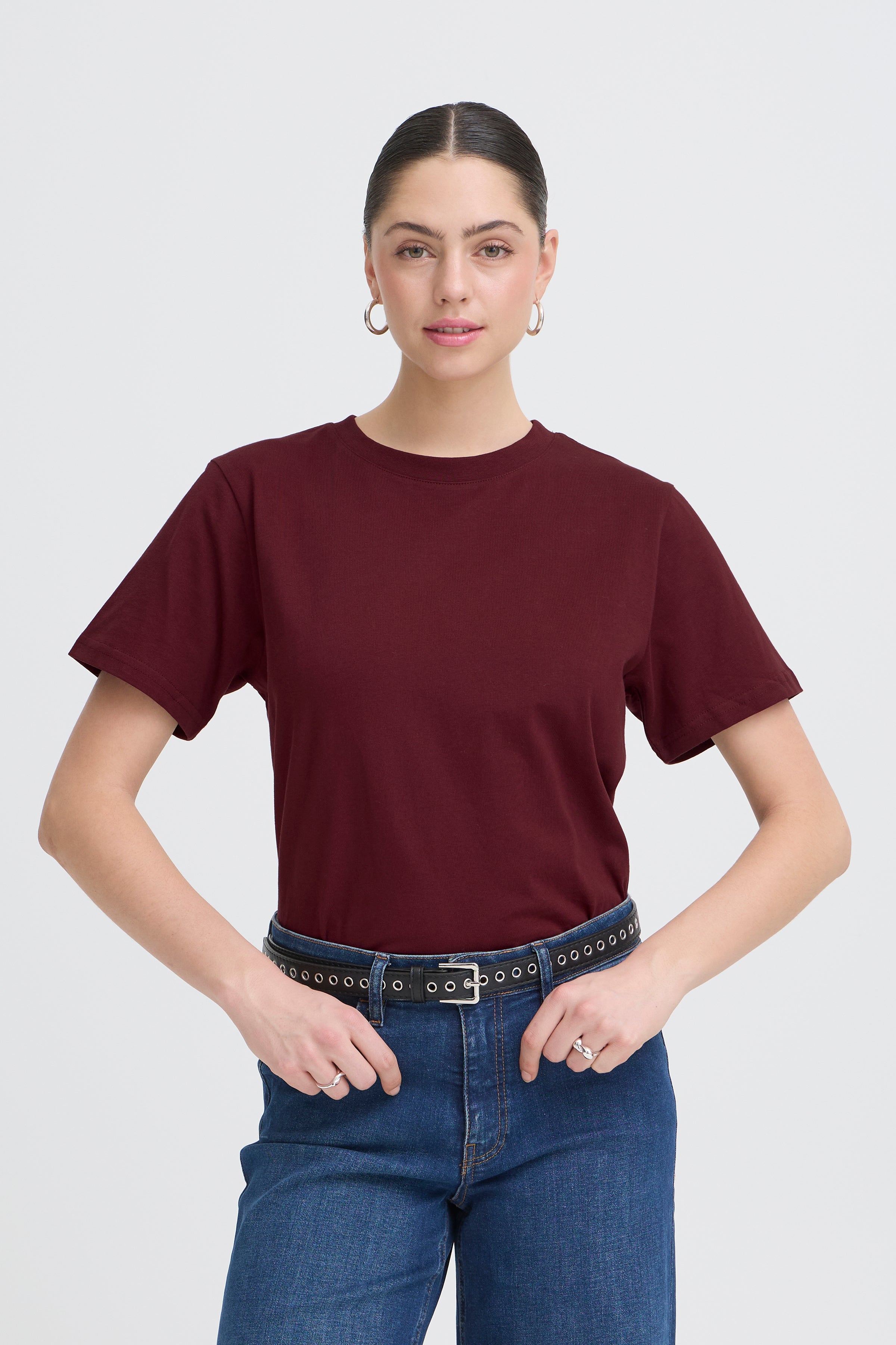Ichi - IHPALMER LOOSE T-shirt Rød