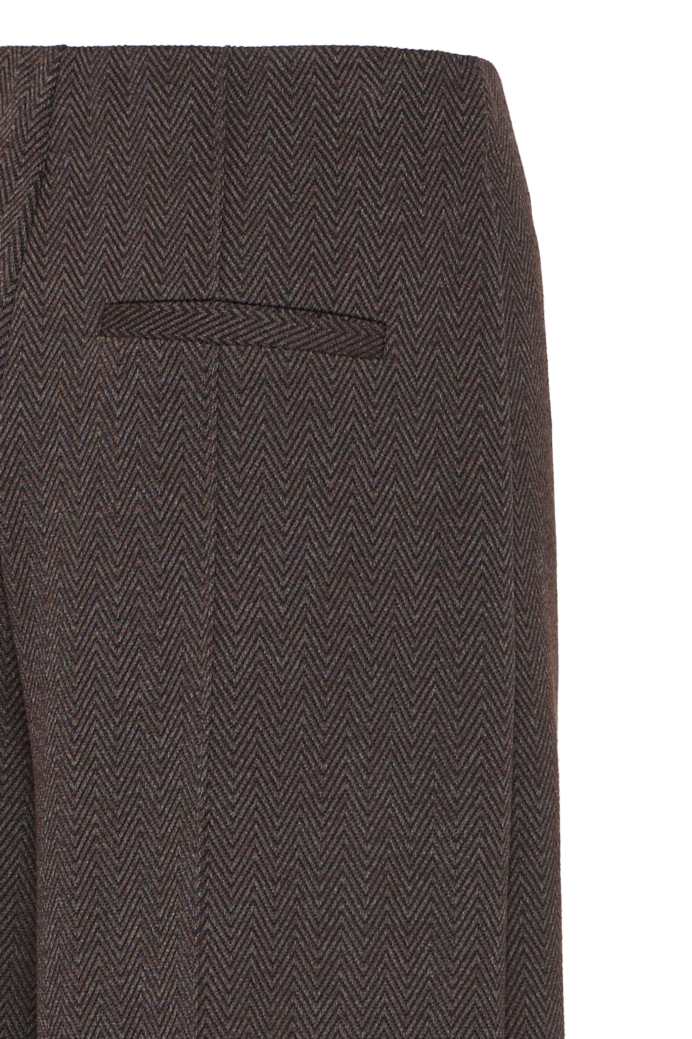 Ichi - IHKate Jacquard Bukser i mørkebrun