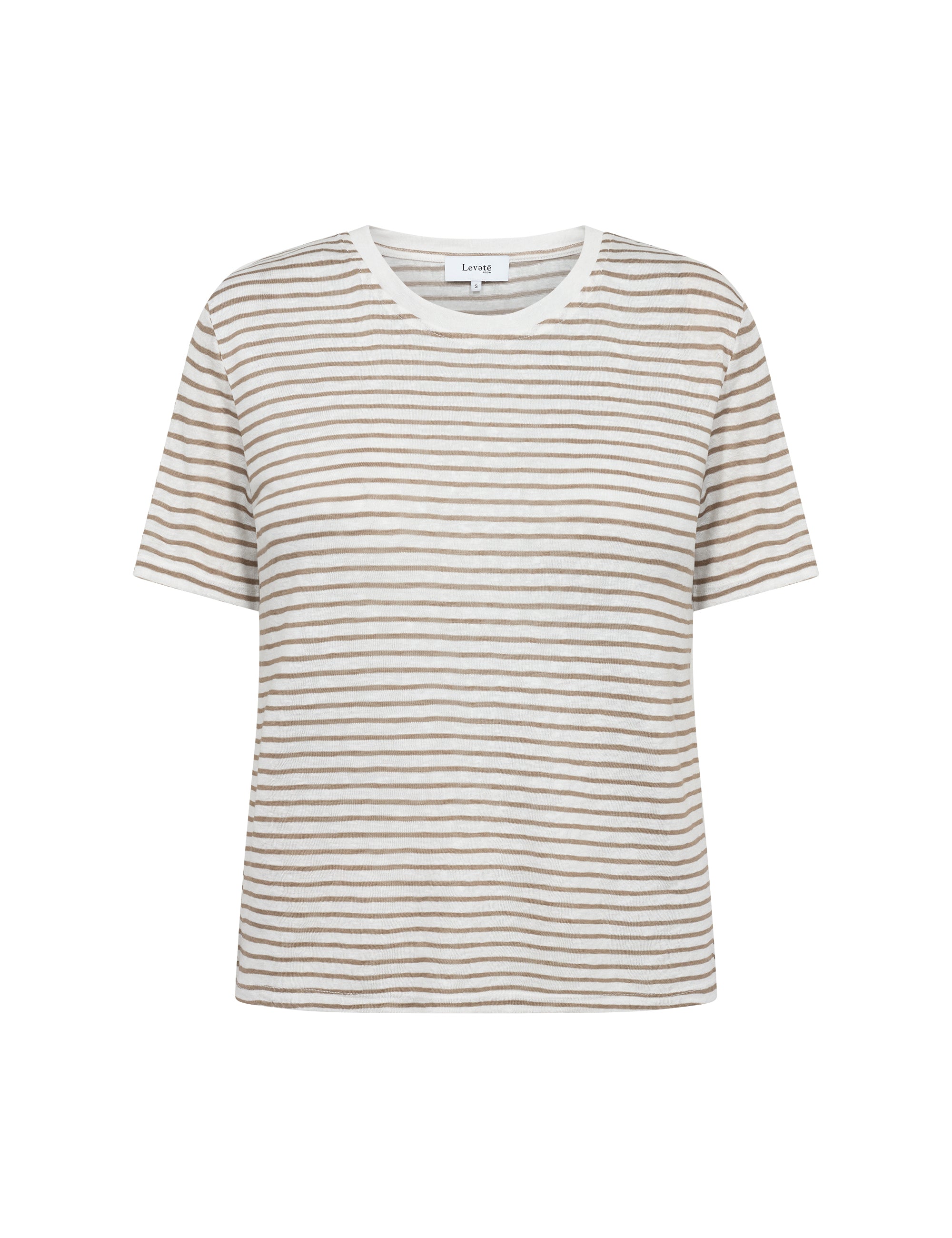 Leveté Room - LR-Rebekka 1 t-shirt, beige strib