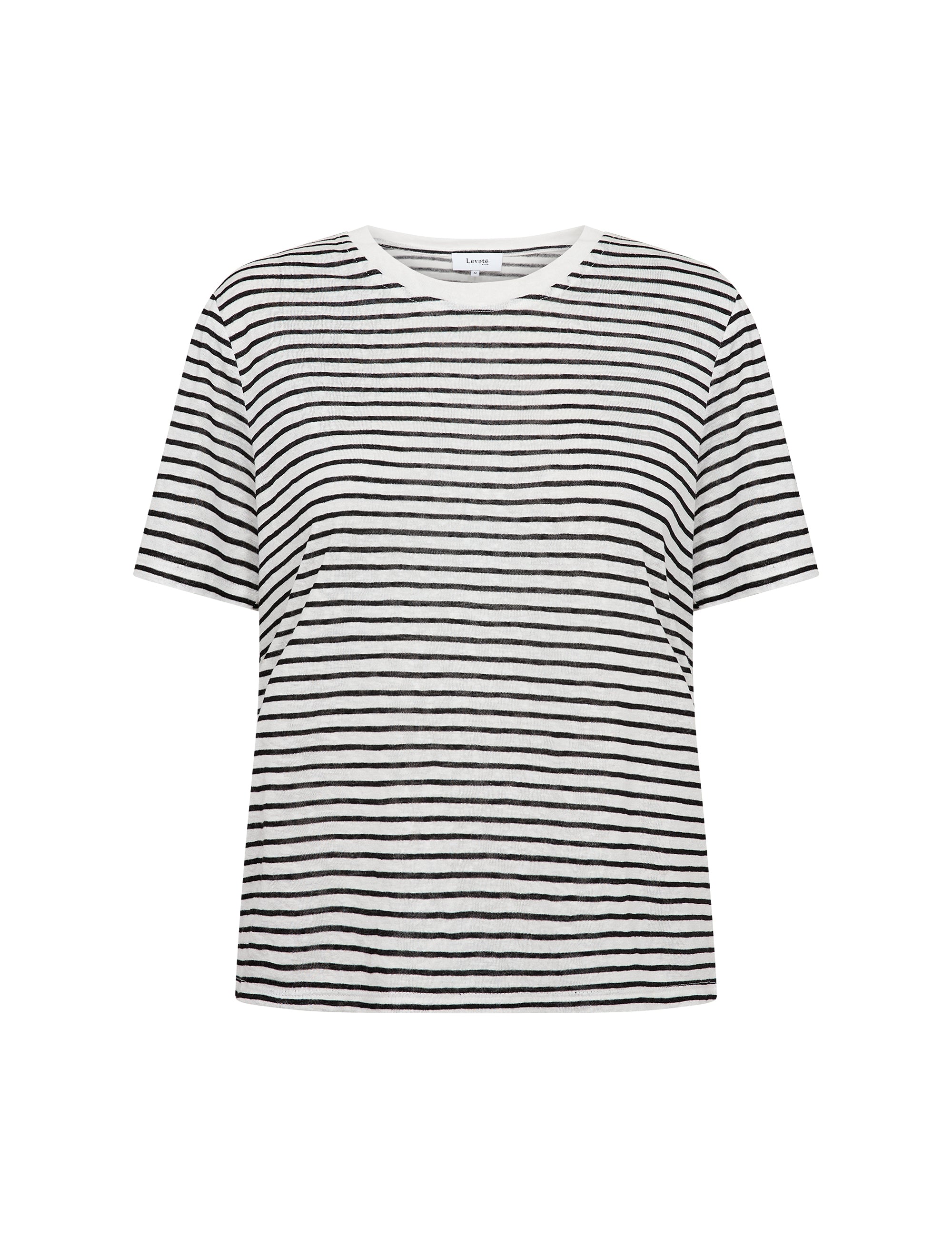 Leveté Room - LR-Rebekka 1 t-shirt, sort strib