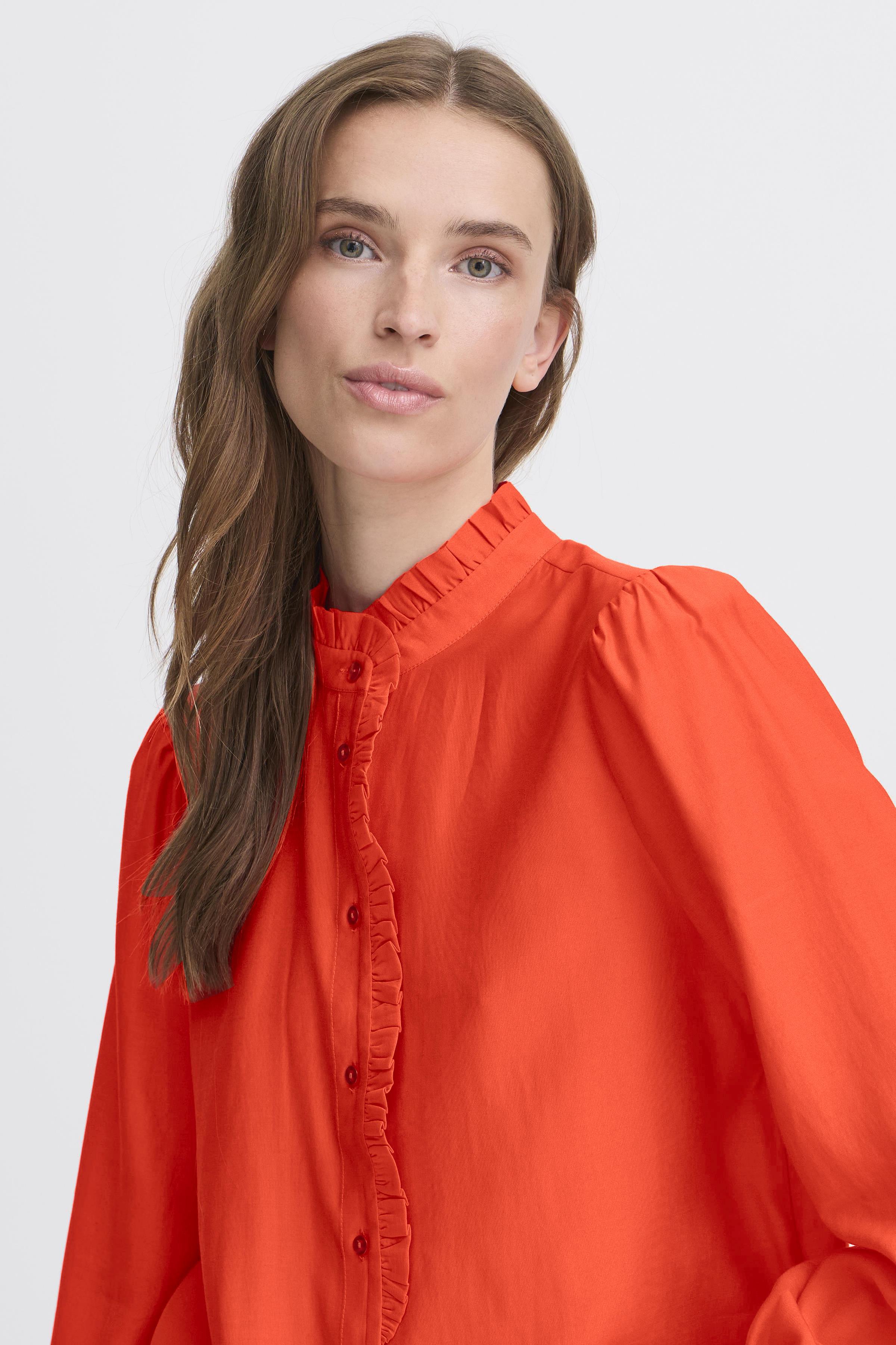 Ichi IHKarlani Shirt - Statement Skjorte, Orange