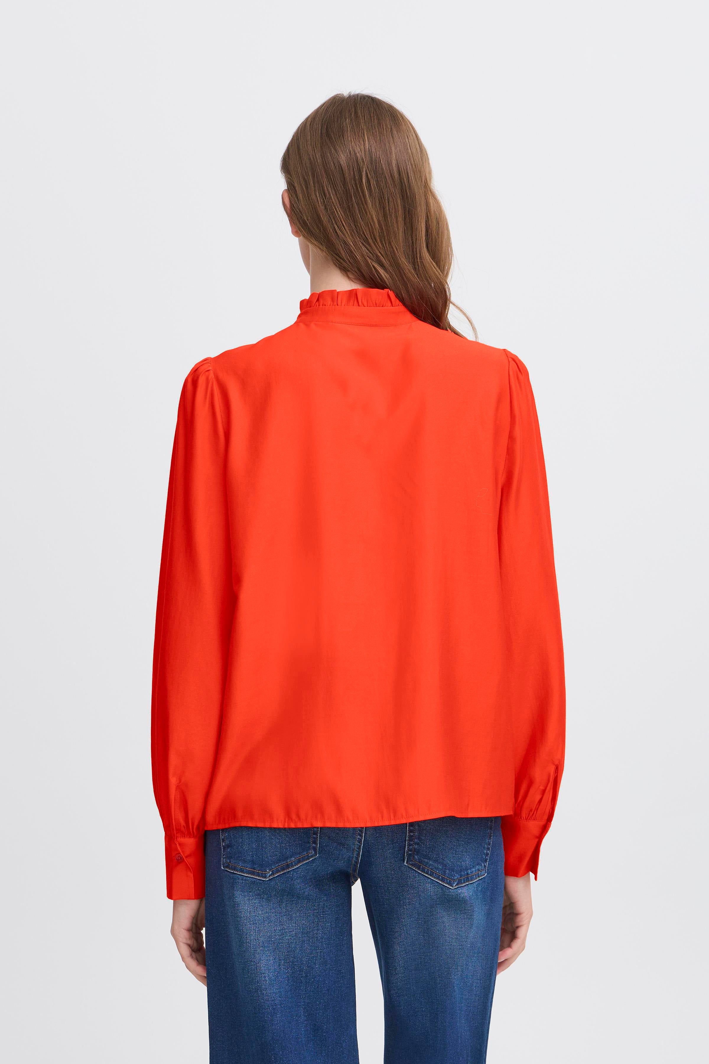 Ichi IHKarlani Shirt - Statement Skjorte, Orange