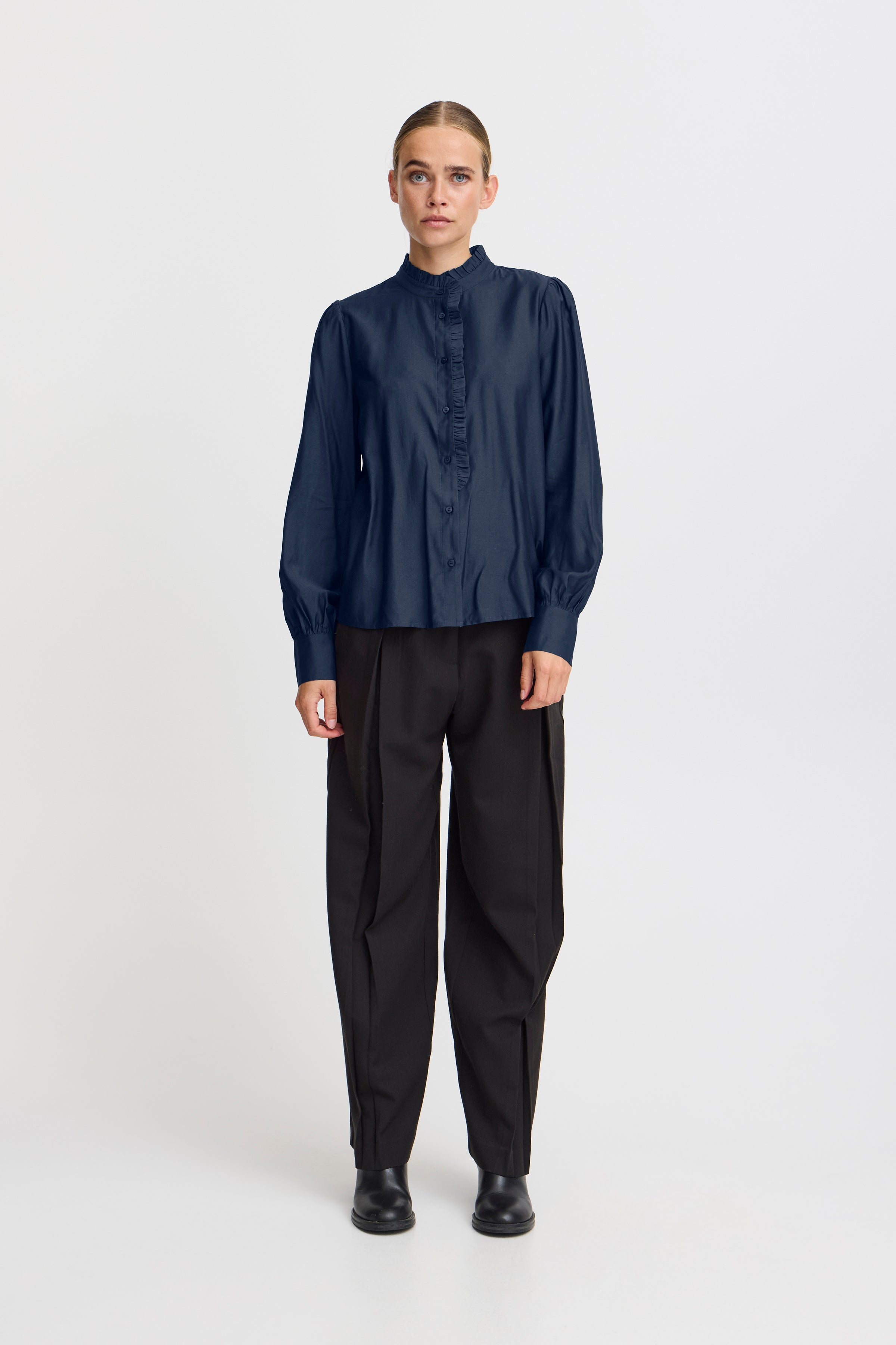 Ichi IHKarlani Bluse, Navy