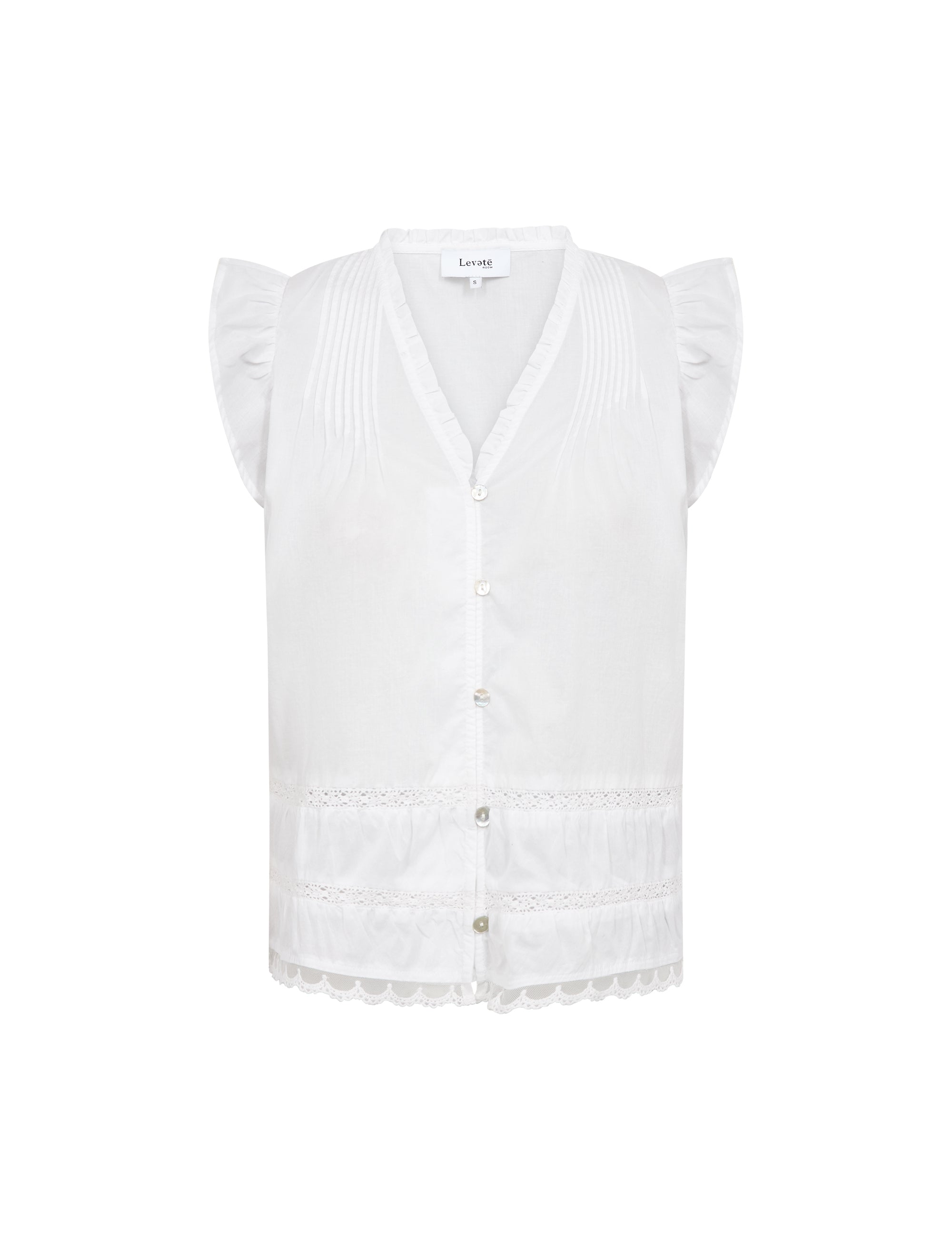 Leveté Room - LR-Rosy 2 top i hvid