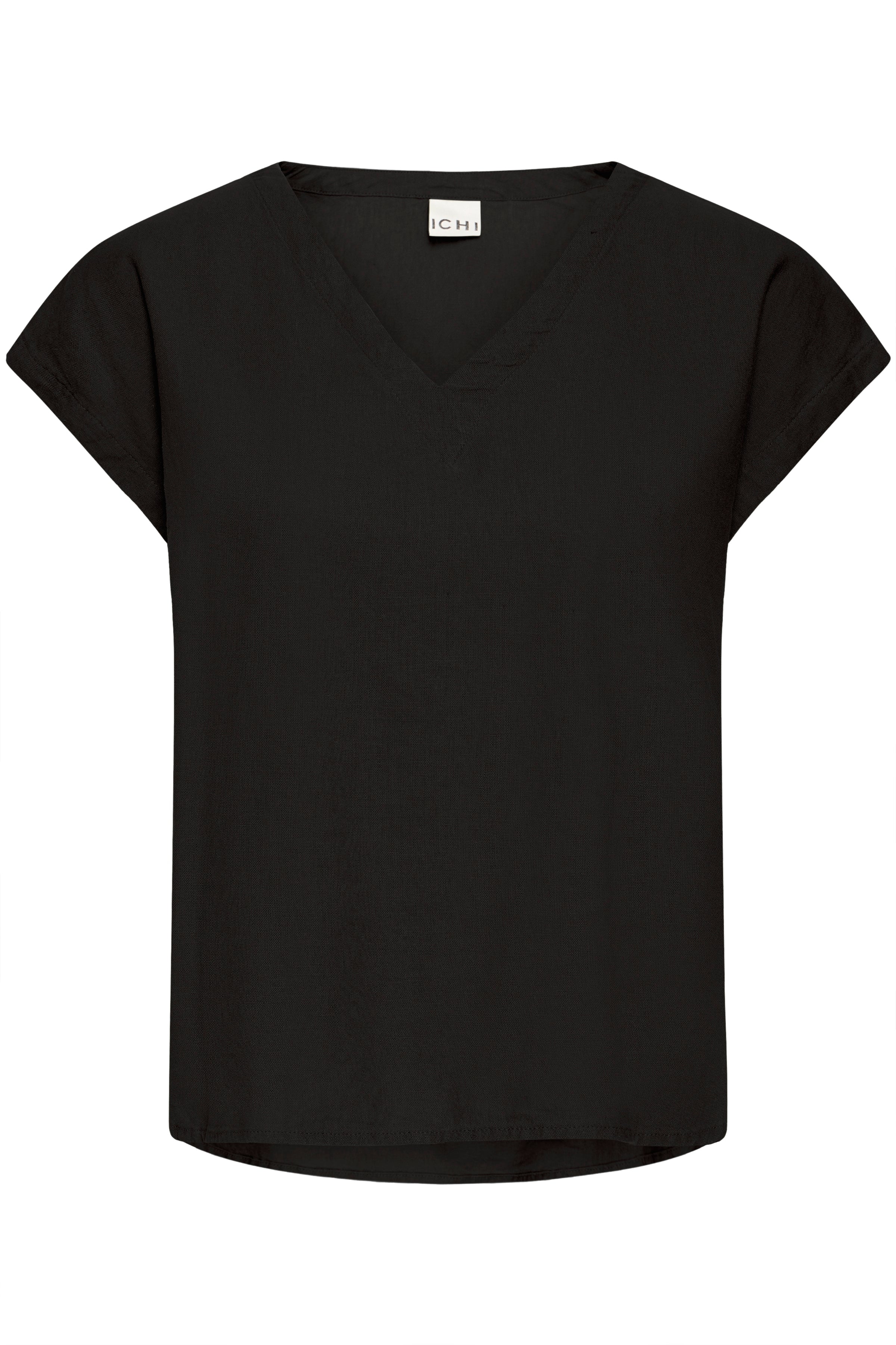 IHLinno V-Bluse, sort