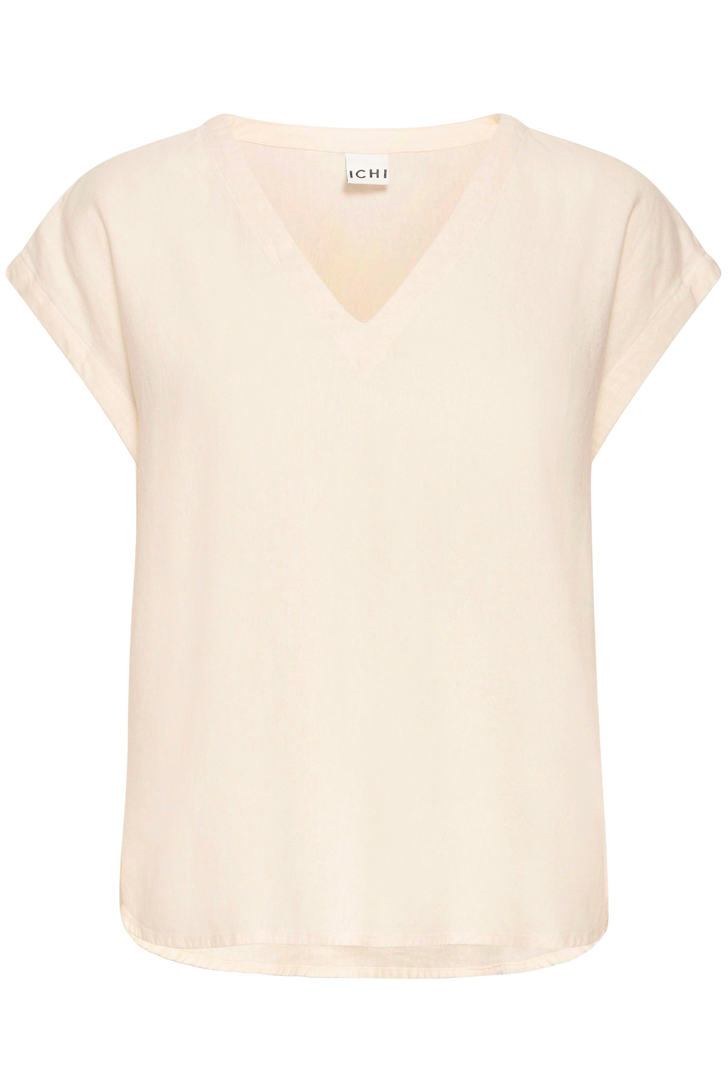 Ichi - IHLinno SS Bluse, ecru