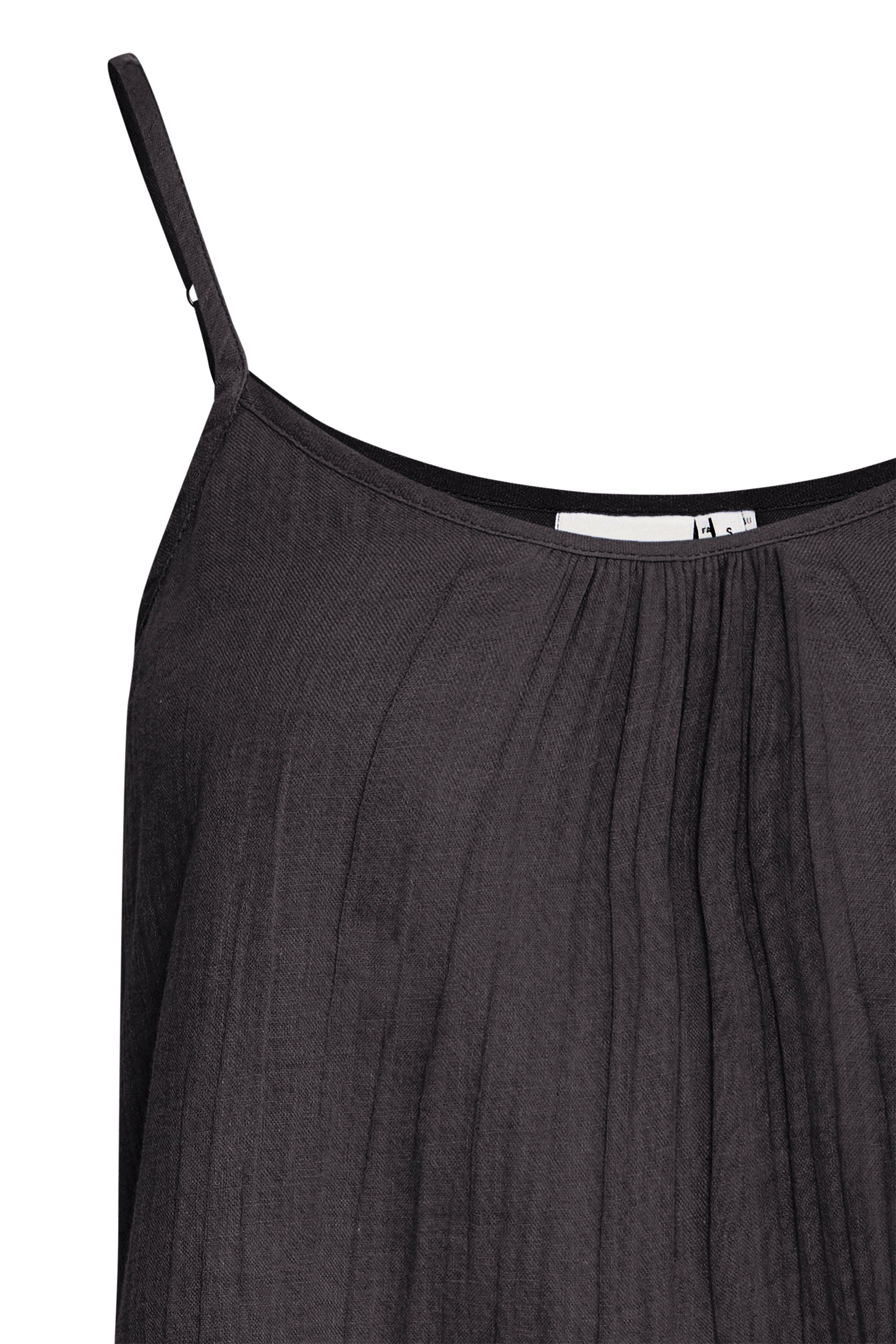 IAFoxa singlet – let sommertop i sort bomuld med stropper fra ICHI