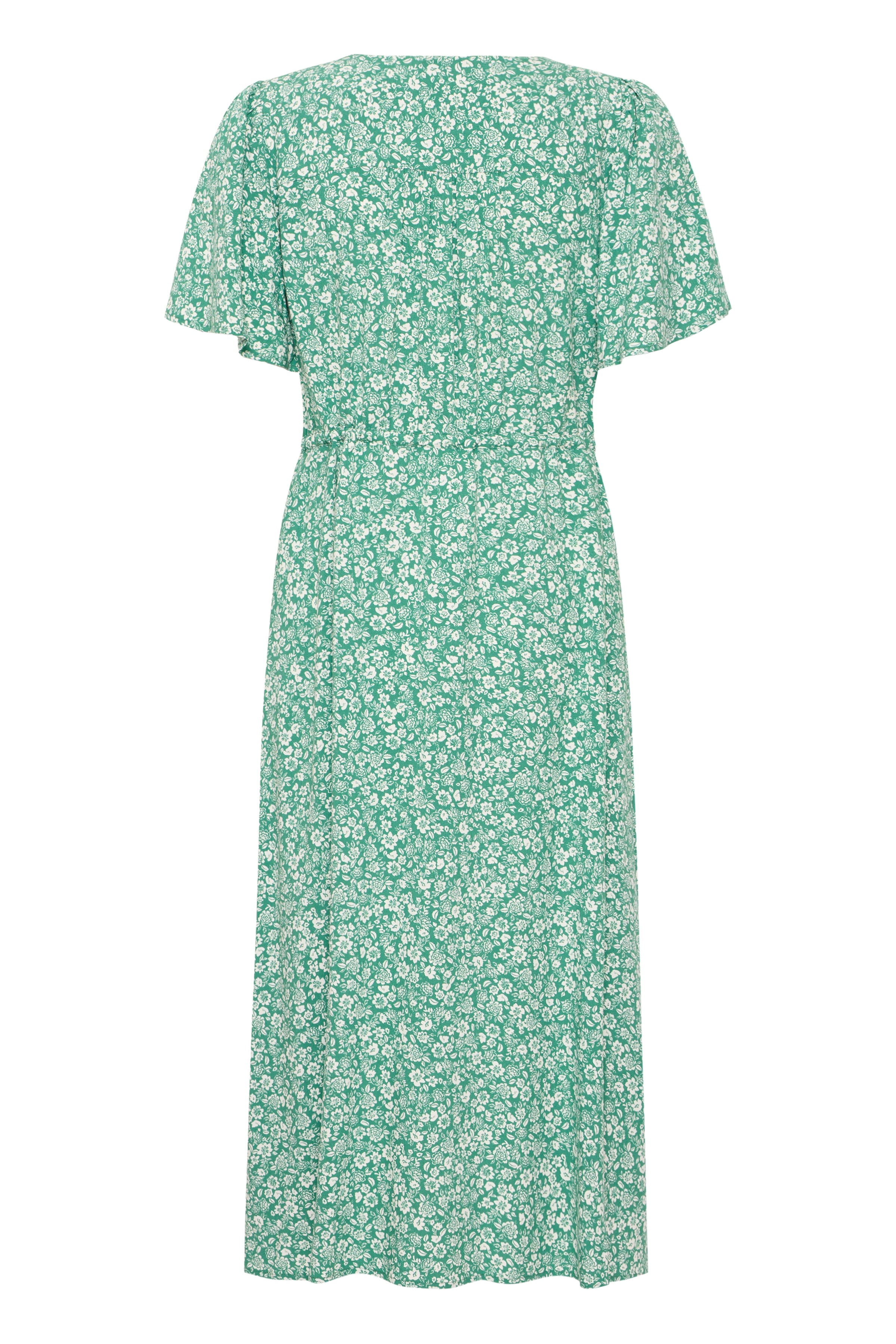 IHVera Kjole – Grøn Blomstret Sommerkjole