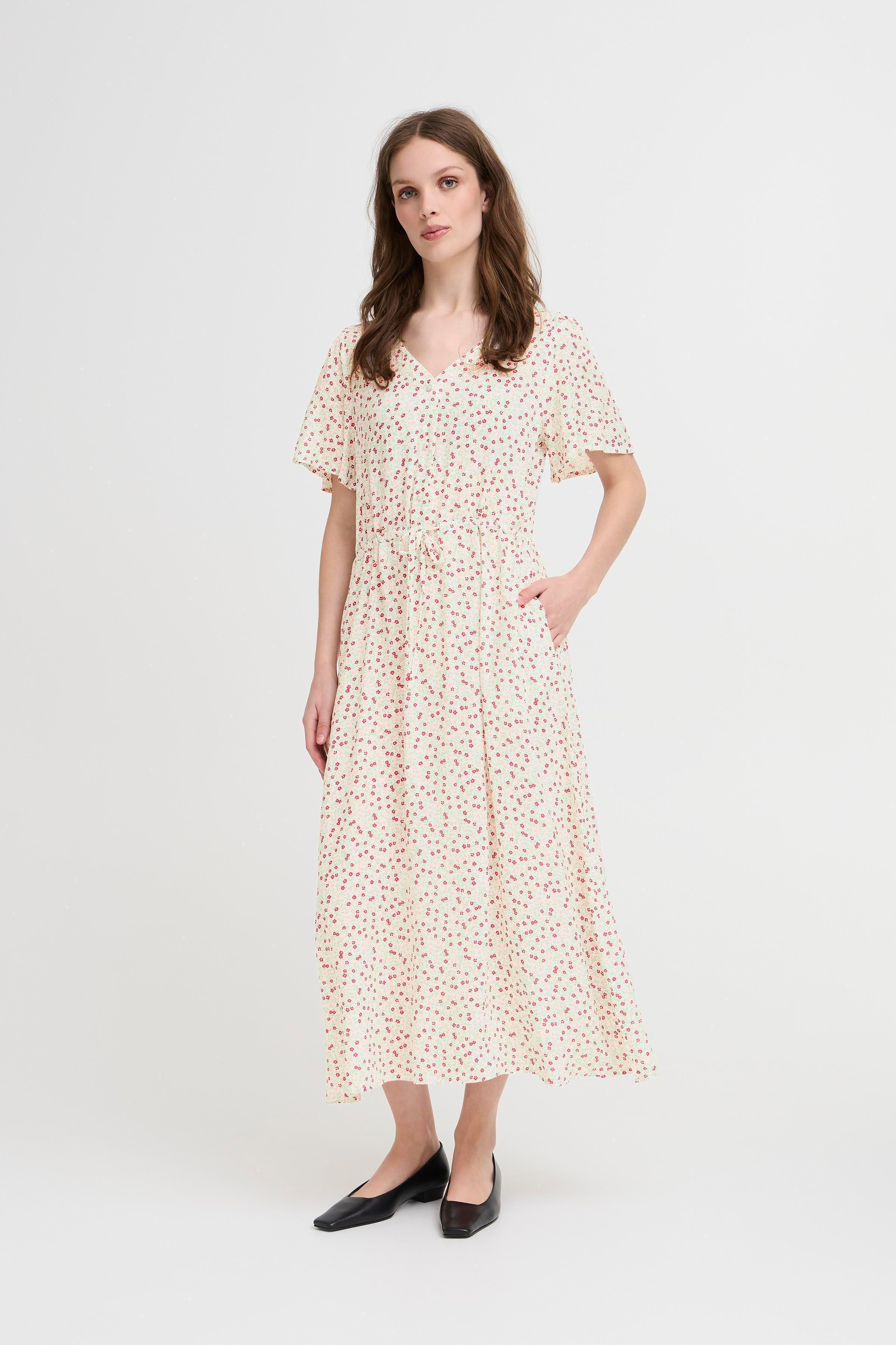 IHVera Kjole – Rosa blomsterprint