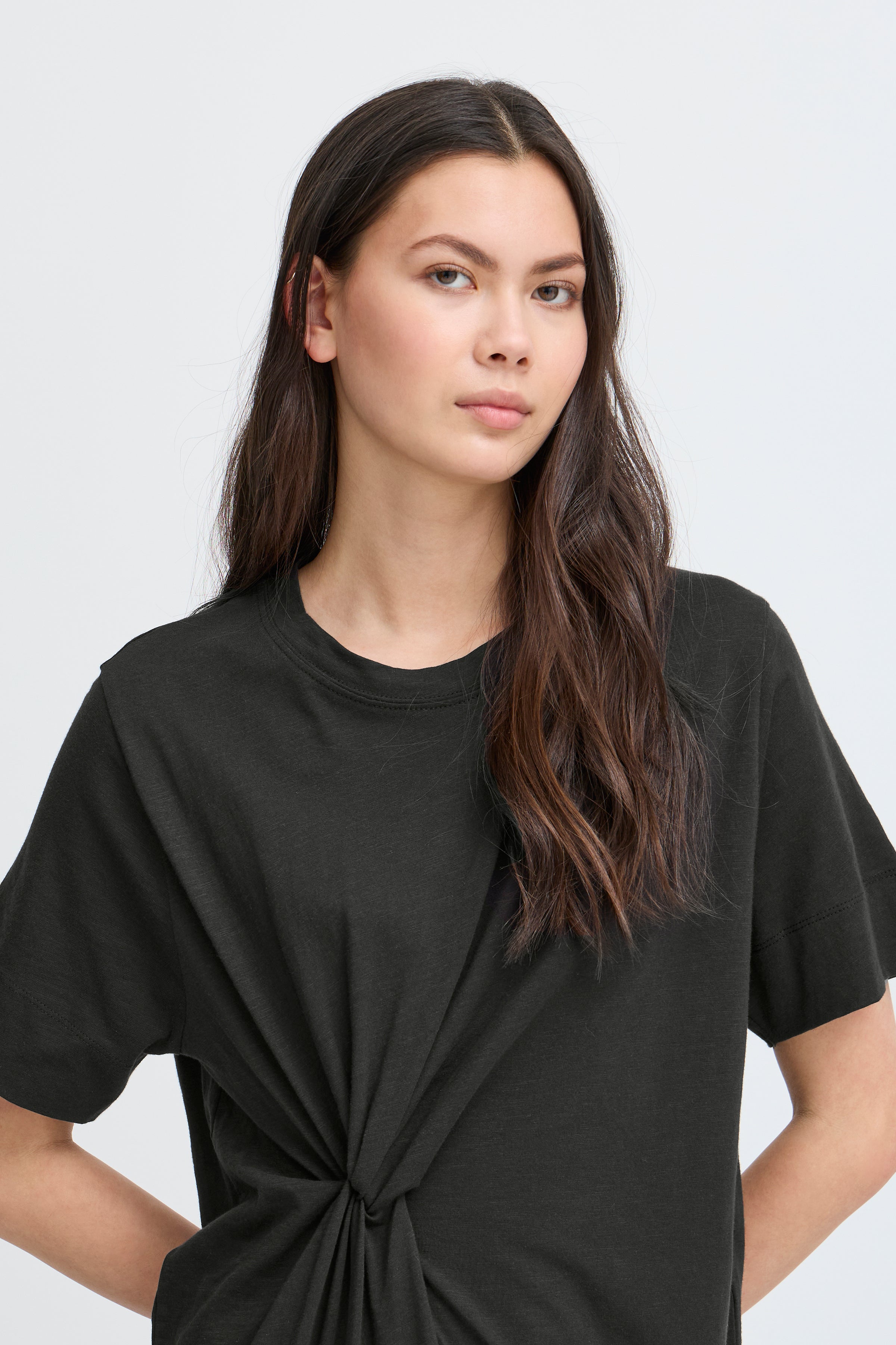 Ichi IHOvula Dress - T-shirtkjole med Knudedetalje