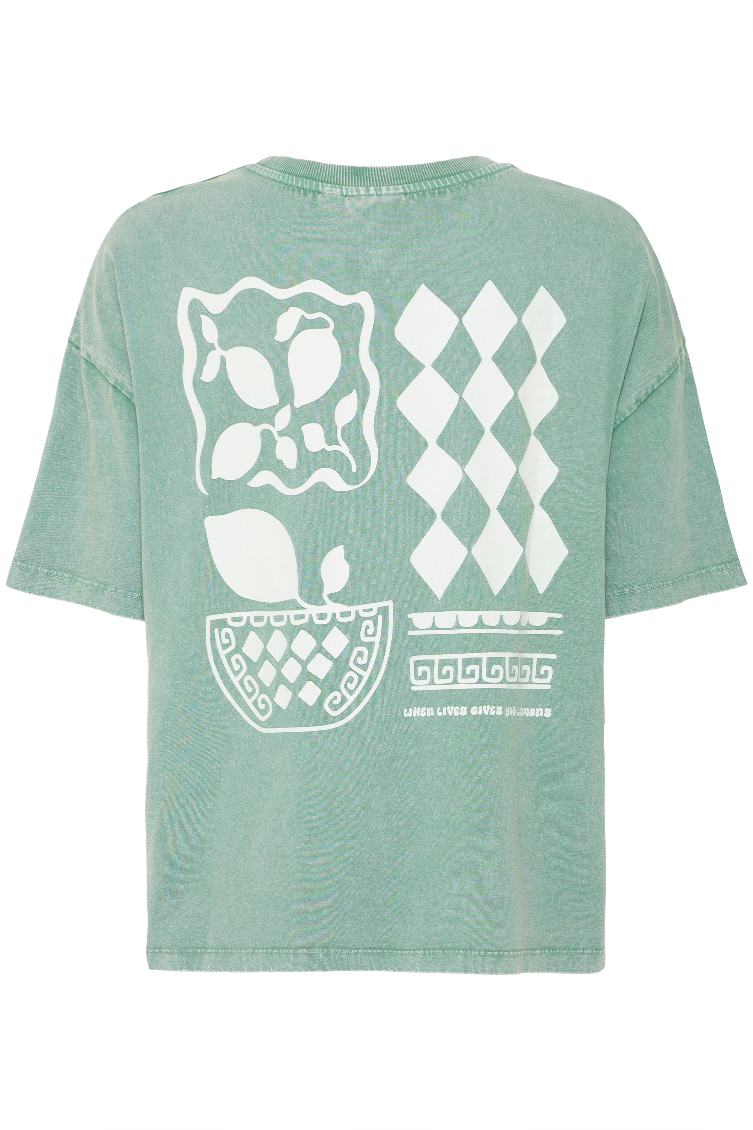 ICHI IHNabino T-shirt – Grøn Bomulds Tee