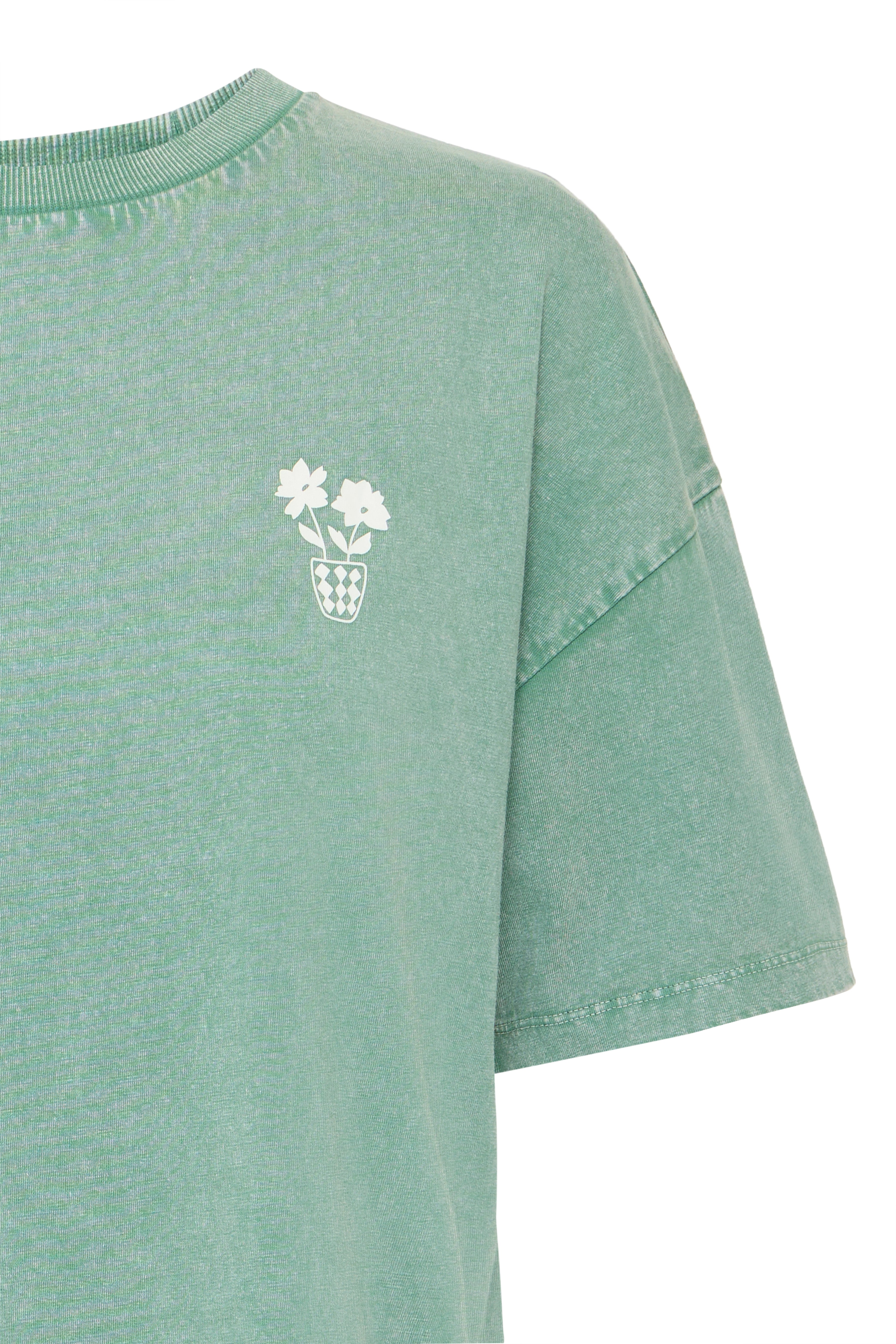 ICHI IHNabino T-shirt – Grøn Bomulds Tee