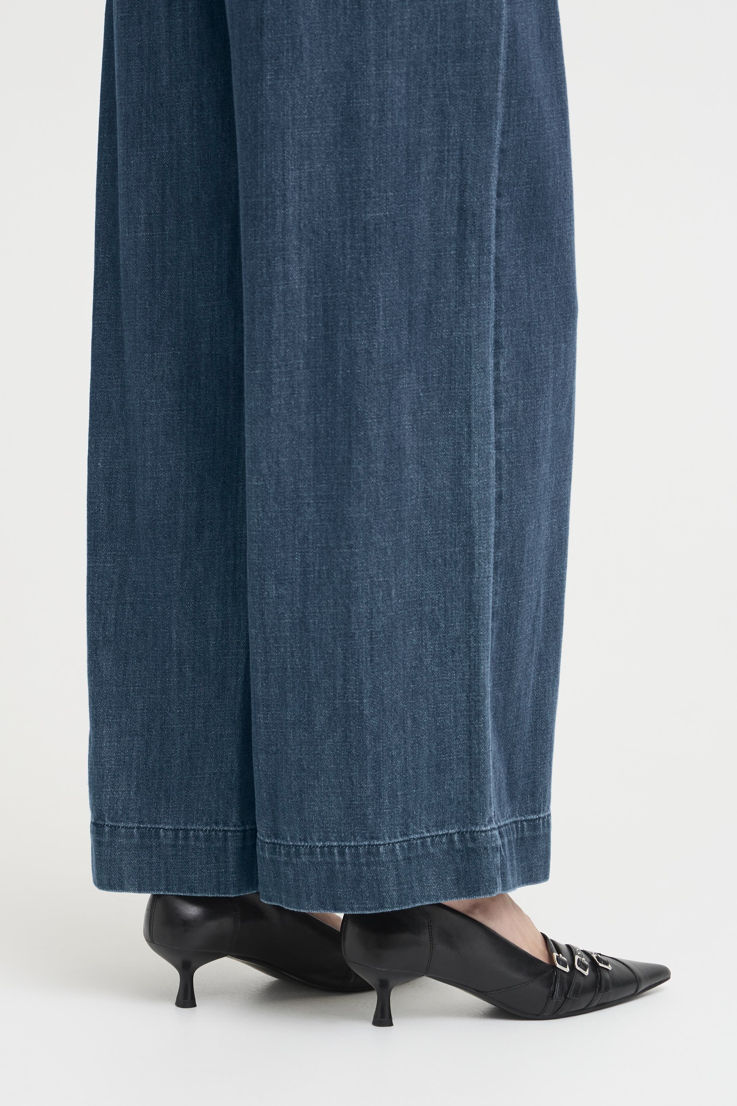 Ichi - IHAubery Pant, bløde denim bukser