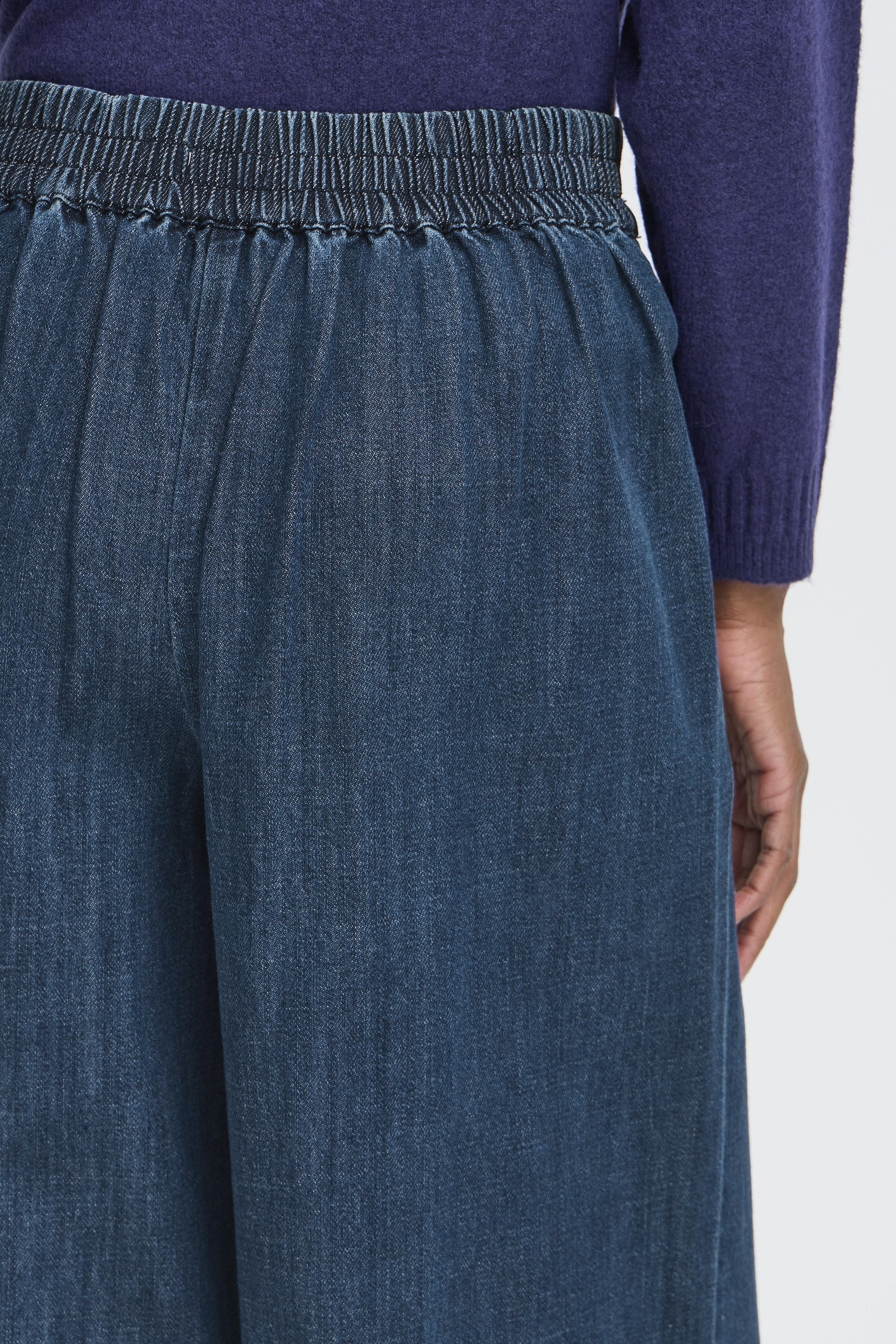 Ichi - IHAubery Pant, bløde denim bukser