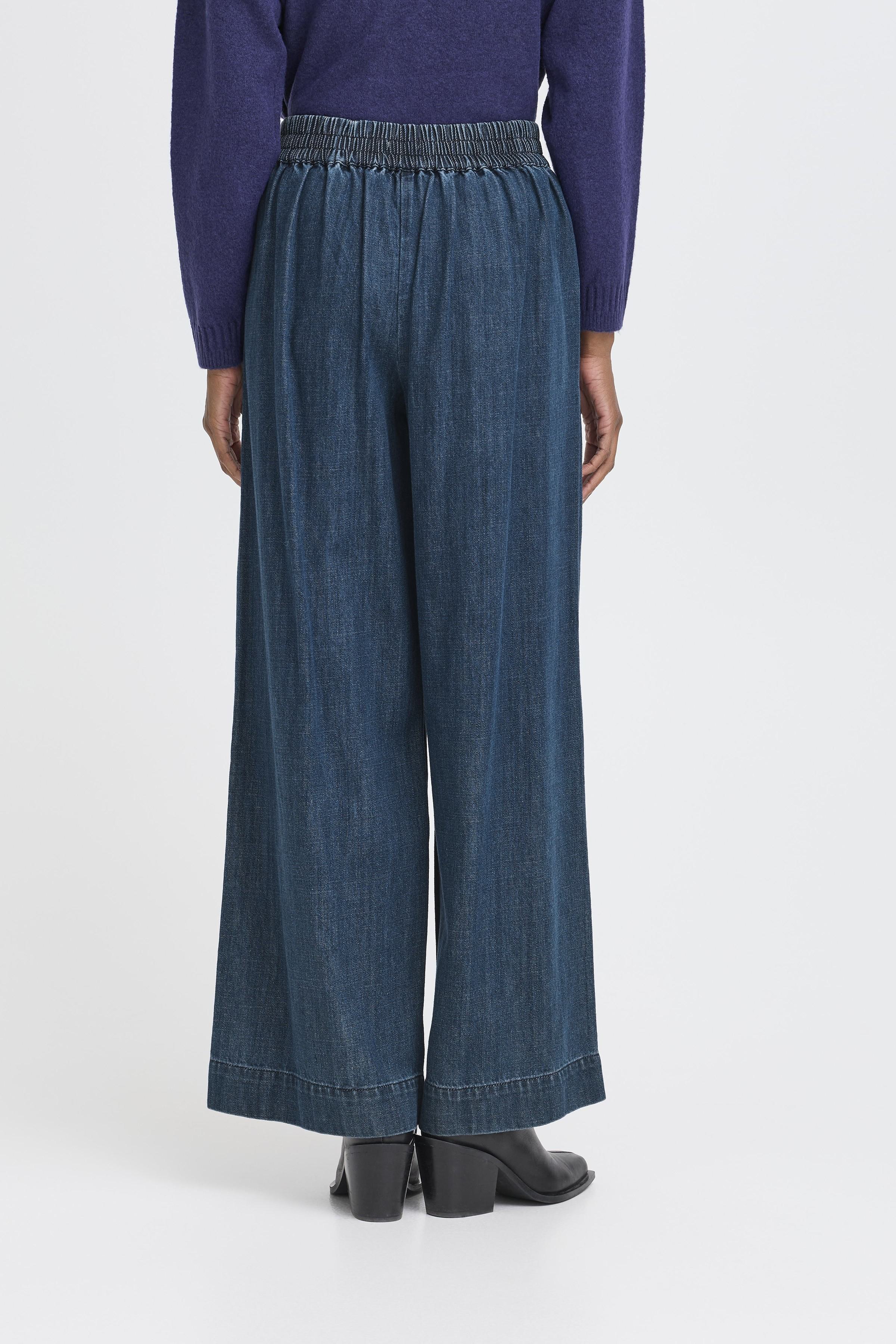 Ichi - IHAubery Pant, bløde denim bukser