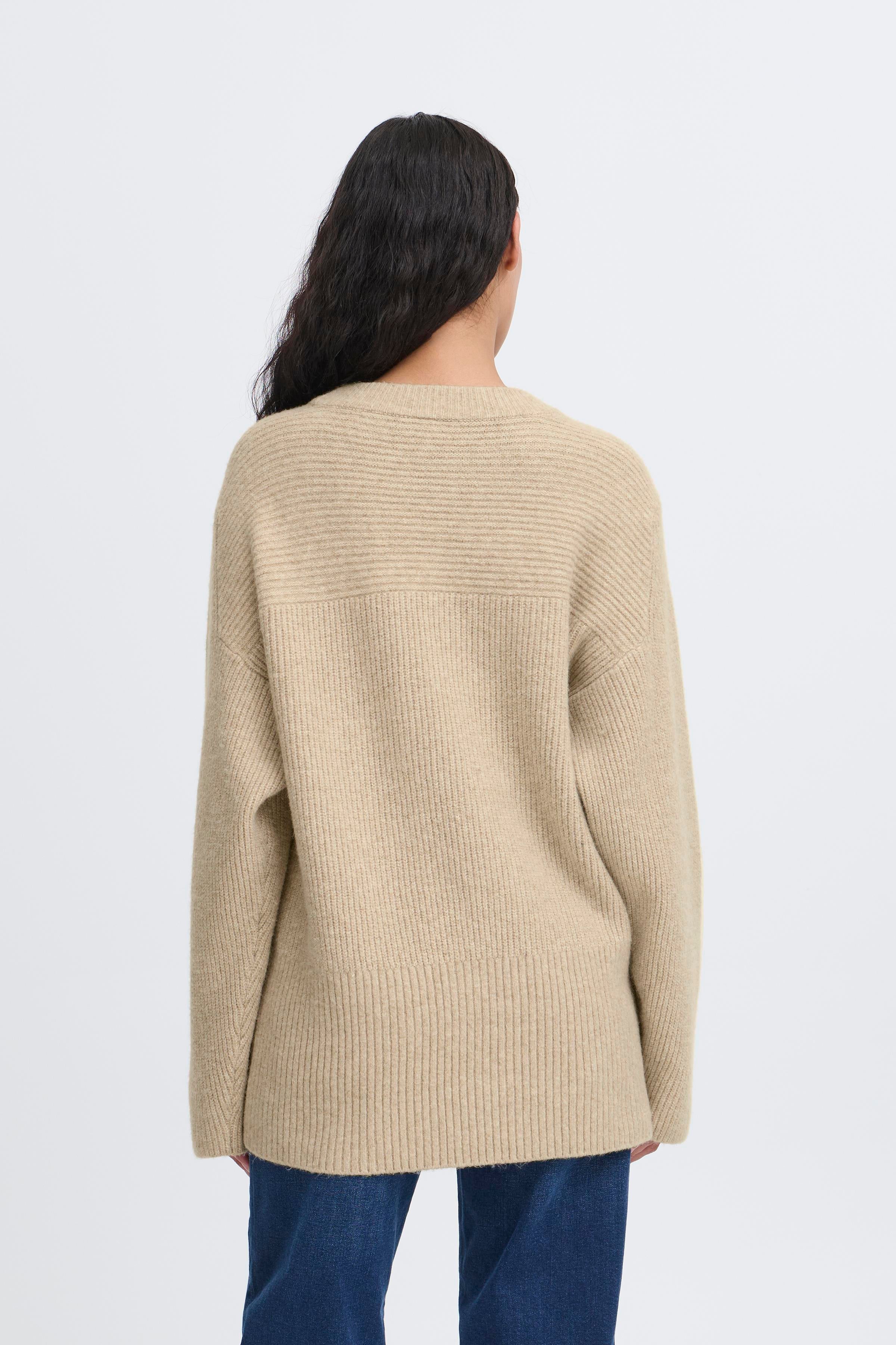 Ichi - IHDucie Strik i beige