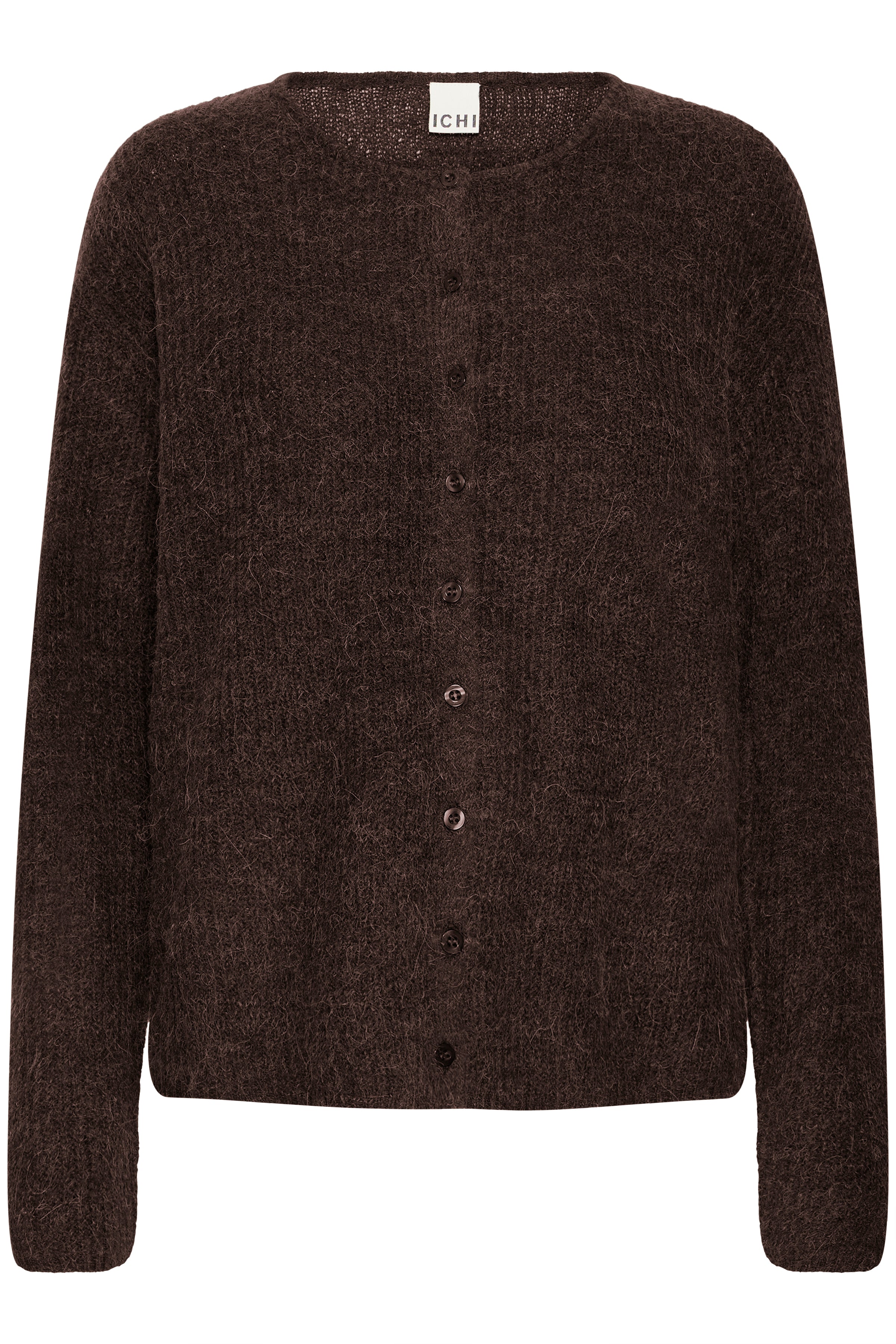 Ichi IHKamara Cardigan i Mørkebrun