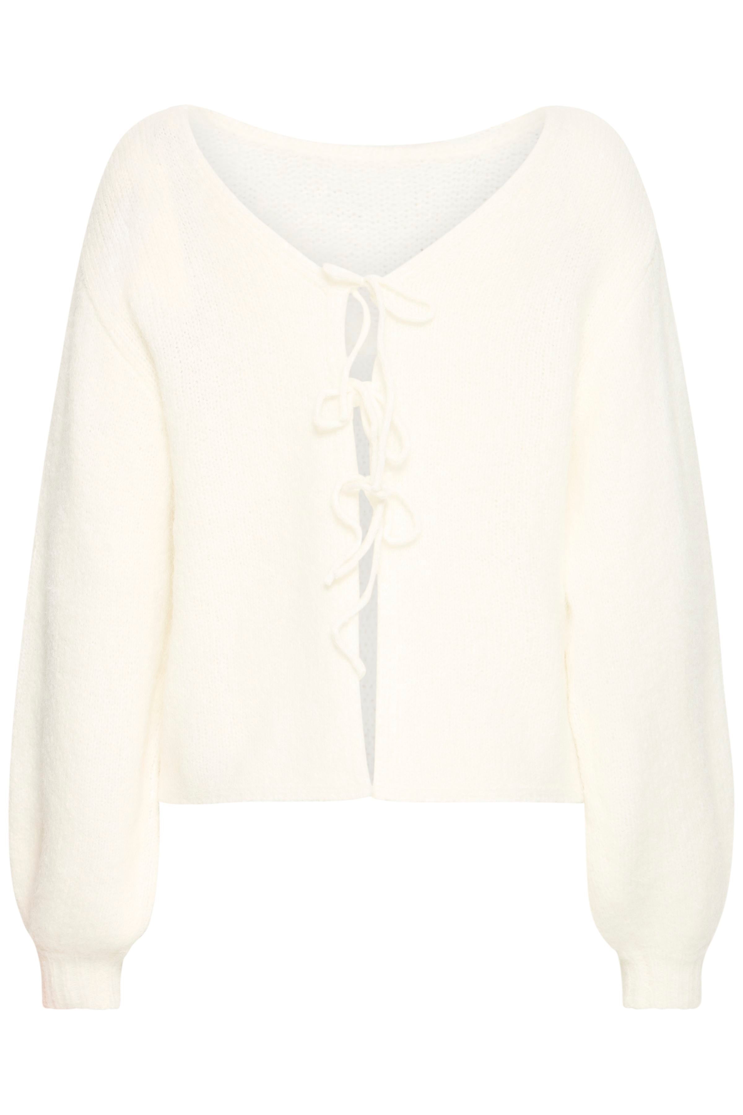 Ichi - IHDabria Cardigan i hvid