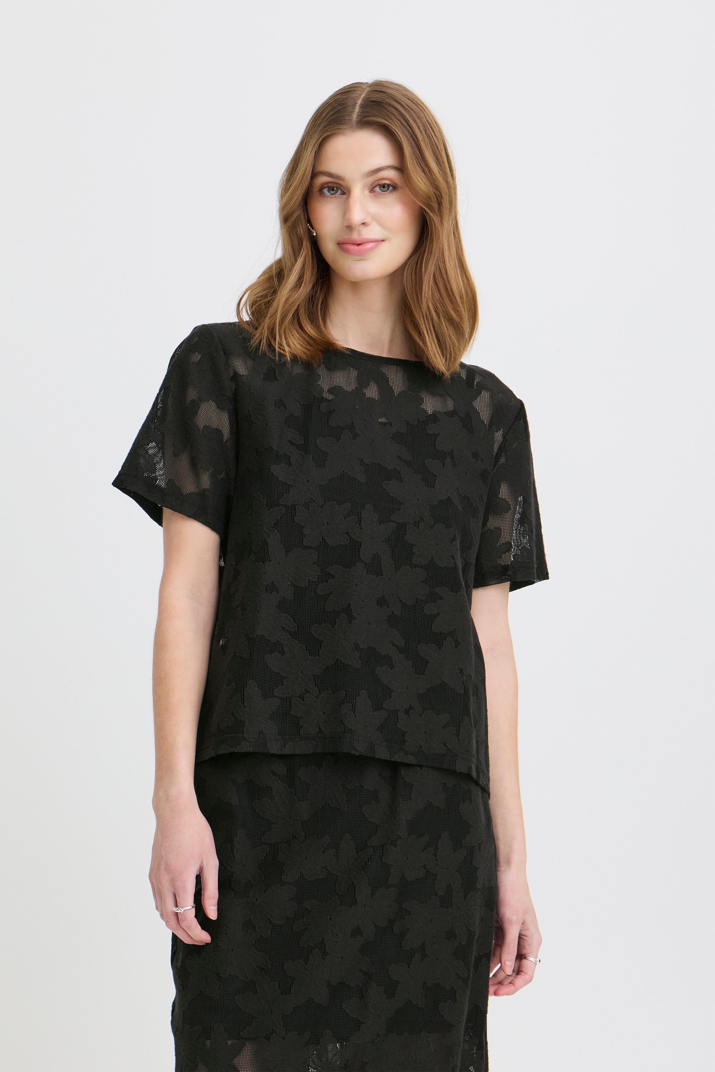 Ichi - IHMania SS Bluse i sort