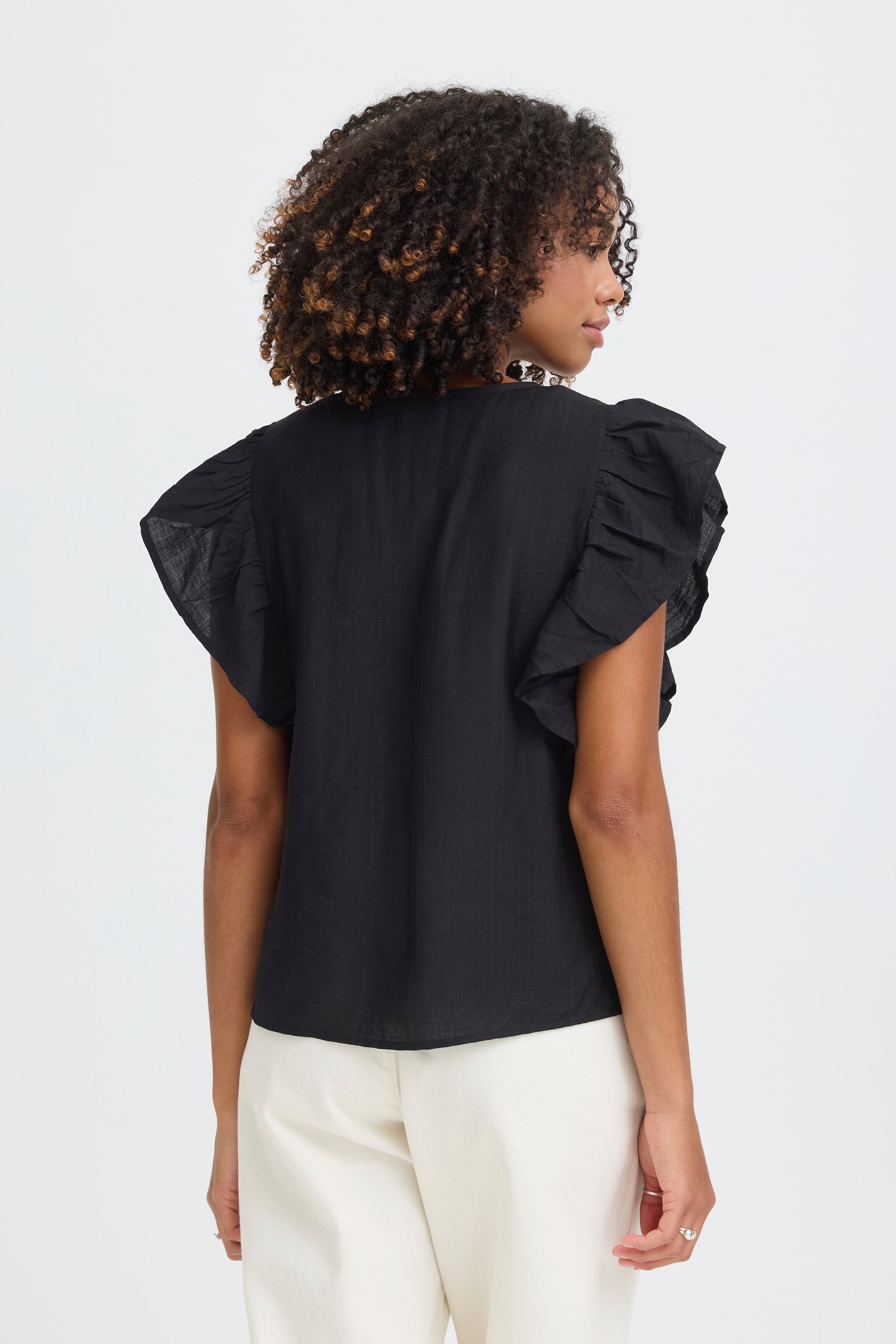 Ichi - IHHetta SS Bluse i sort