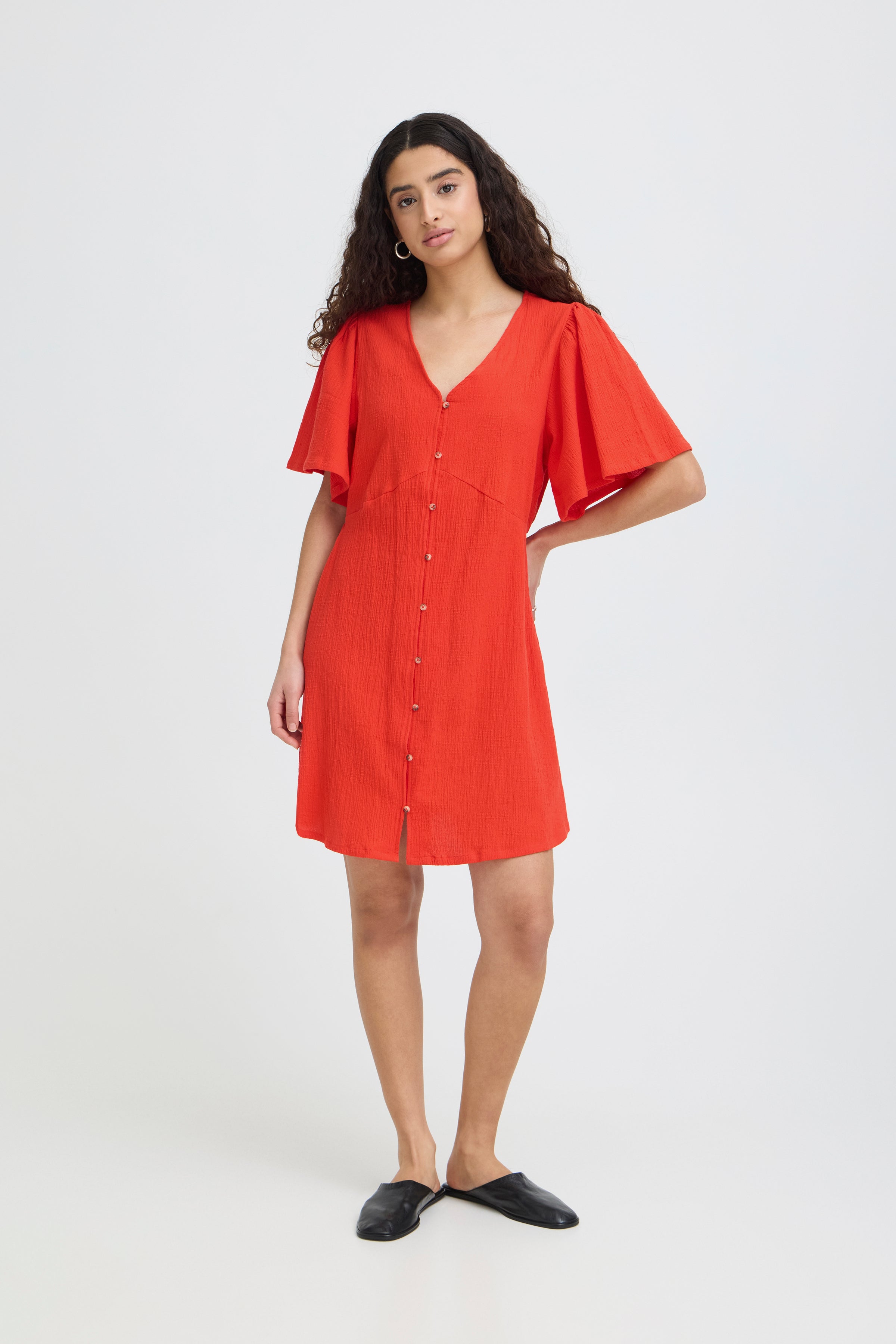 Ichi - IHLifana Dress2 i rød