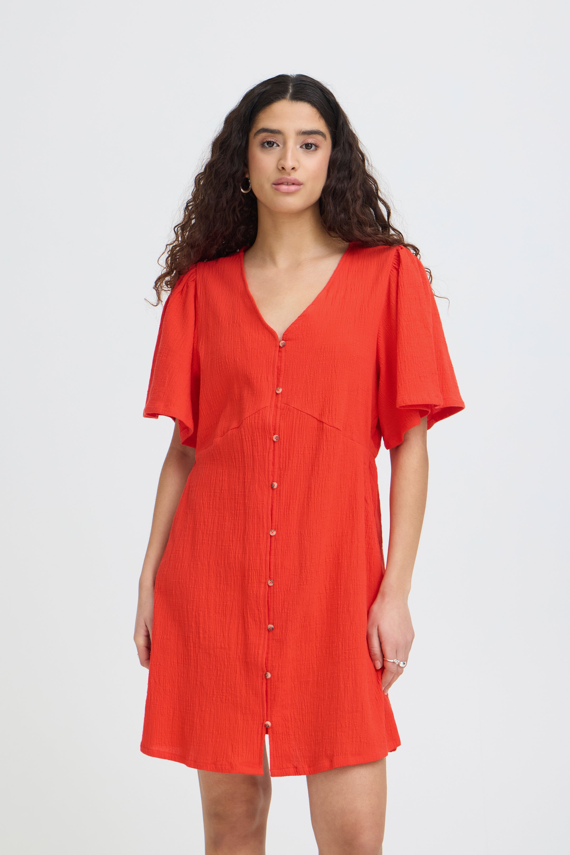 Ichi - IHLifana Dress2 i rød