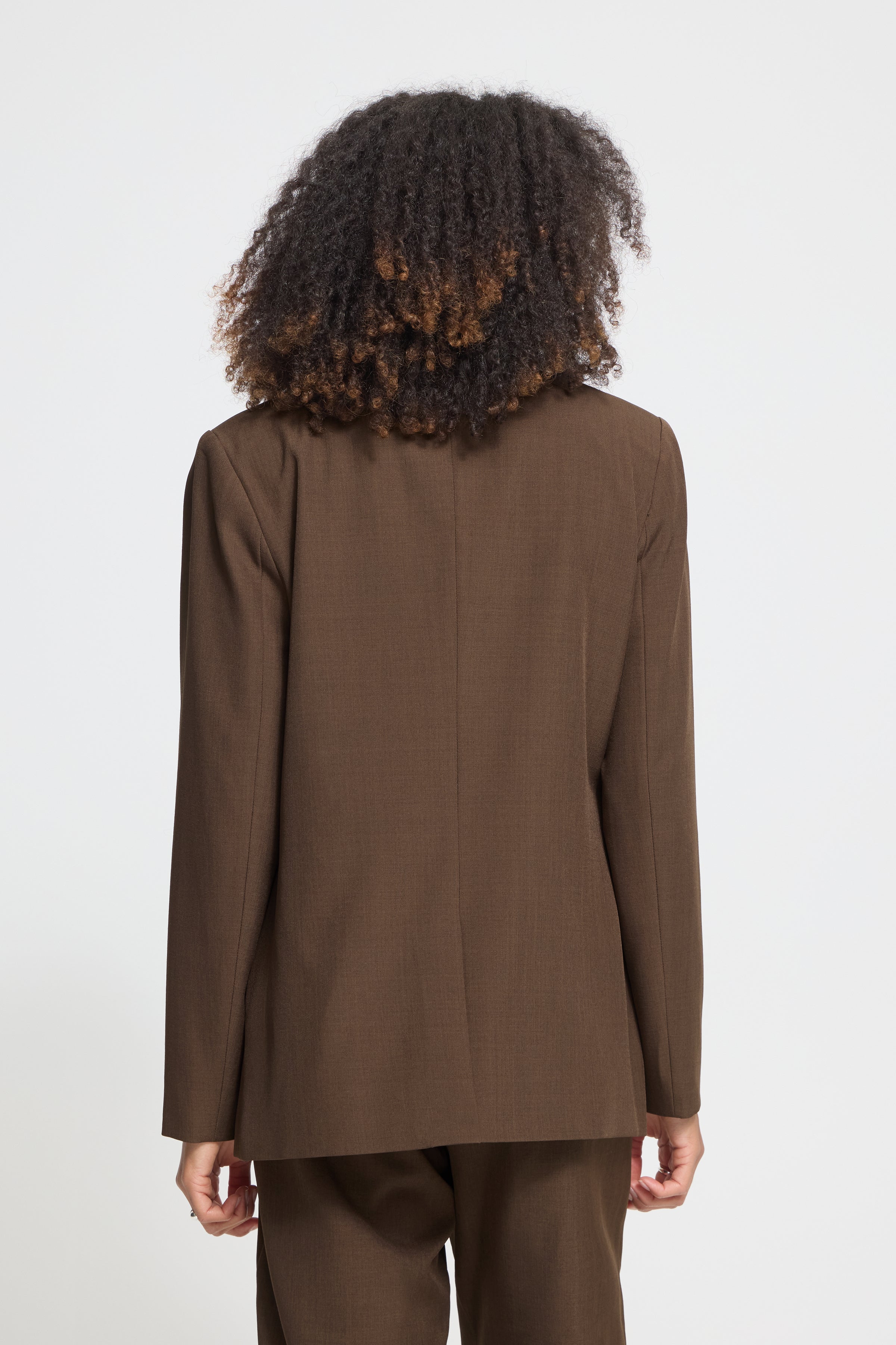 Ichi - IHFava Long Blazer Slate Black Melange