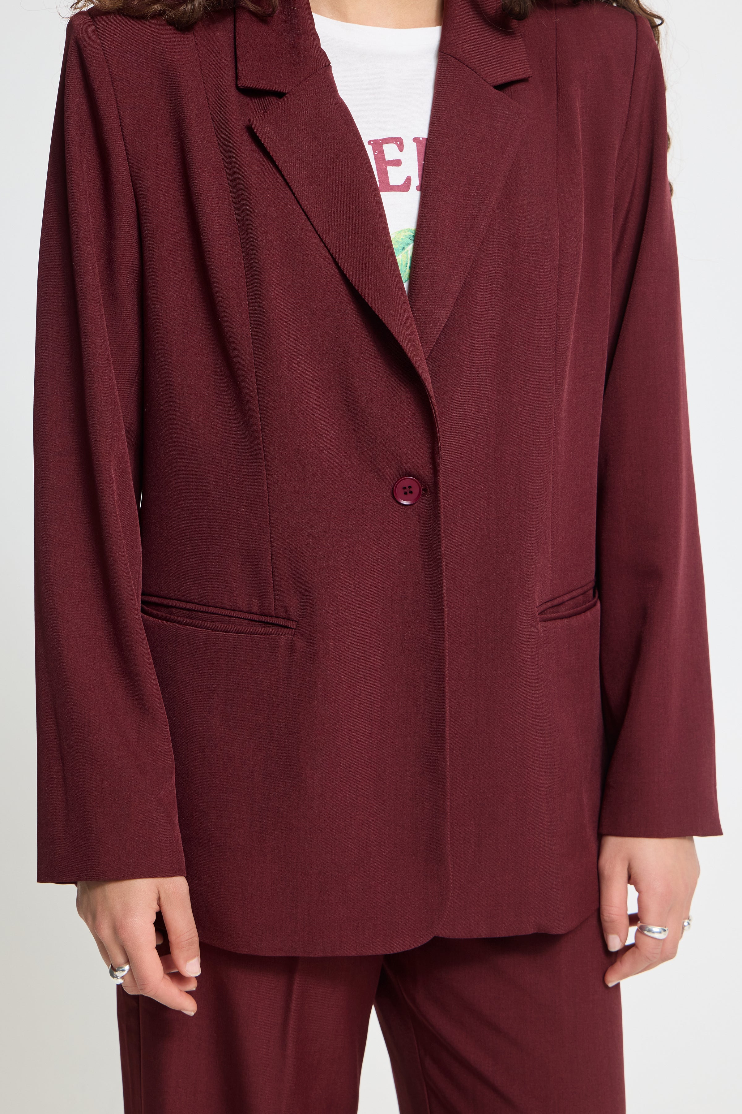 Ichi - IHFava Long Blazer Bordeaux