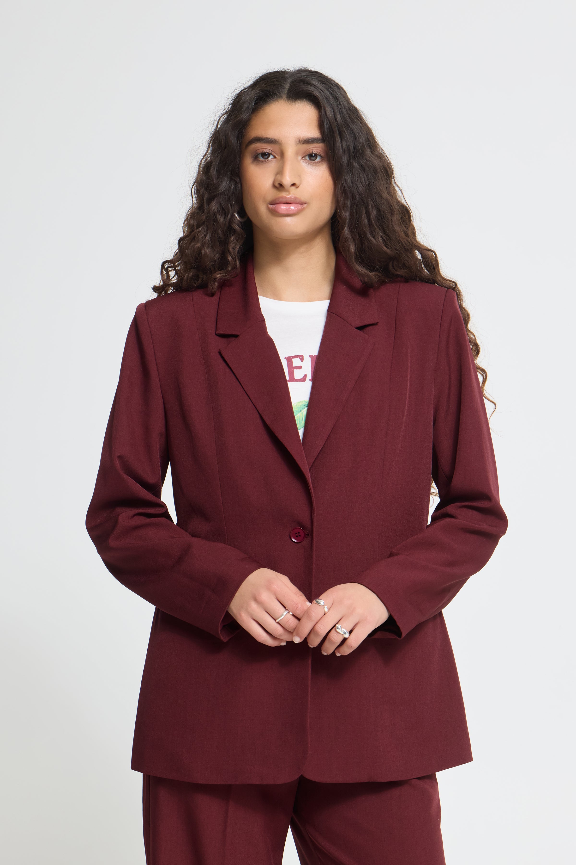 Ichi - IHFava Long Blazer Bordeaux