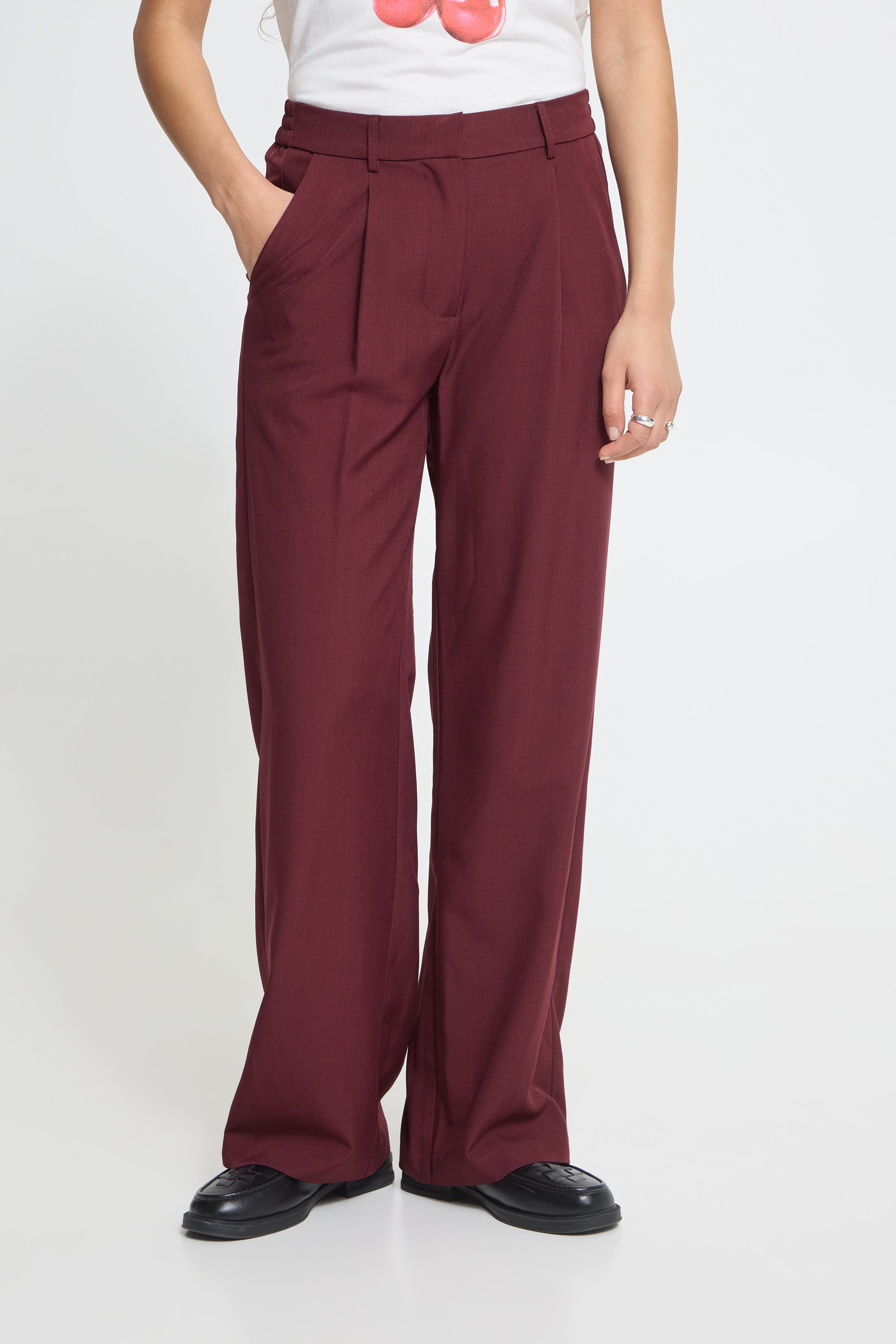 Ichi - Ihfava Wide Pant Bordeaux