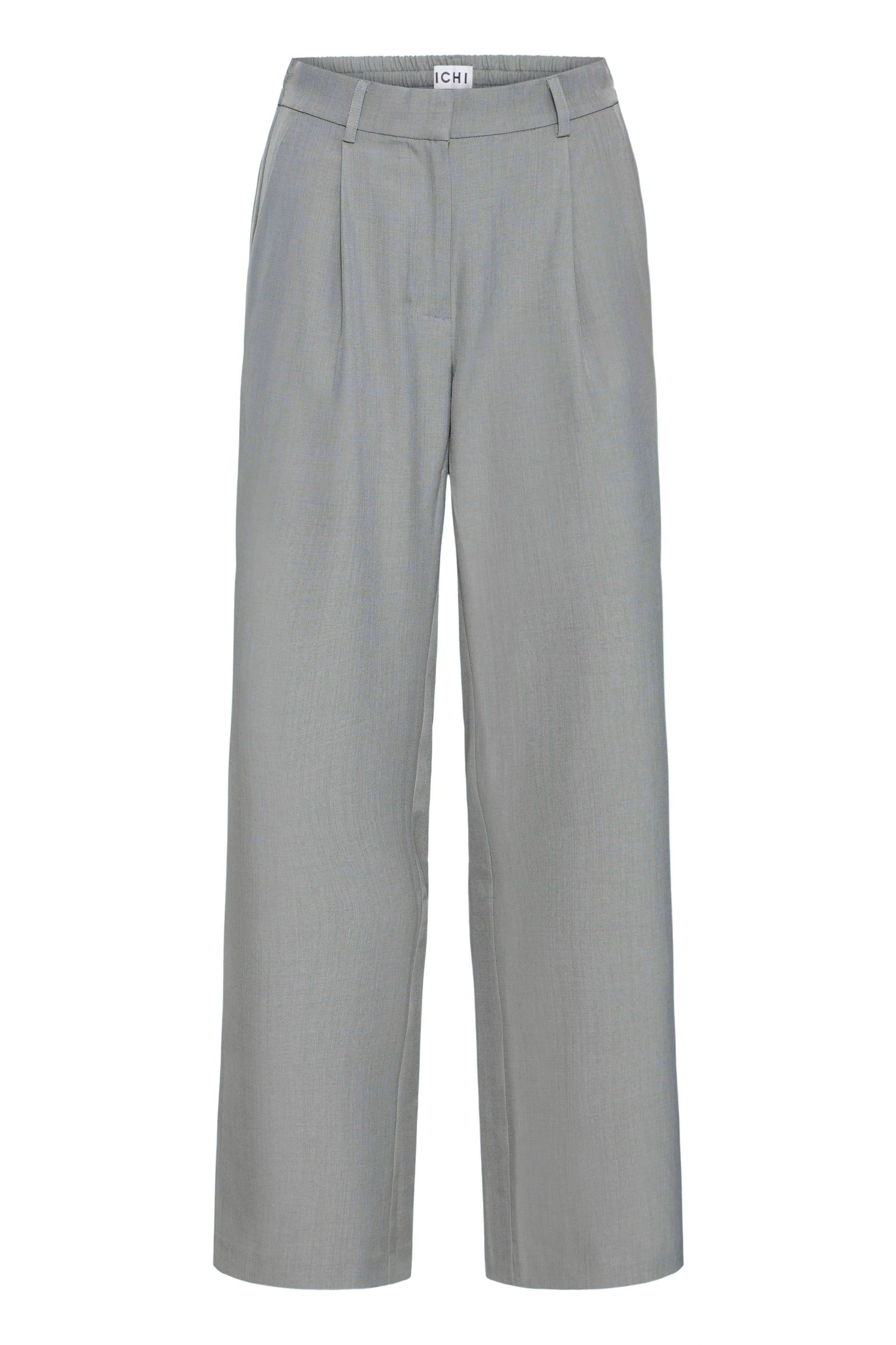 Ichi - IHFava Wide Pant i grå