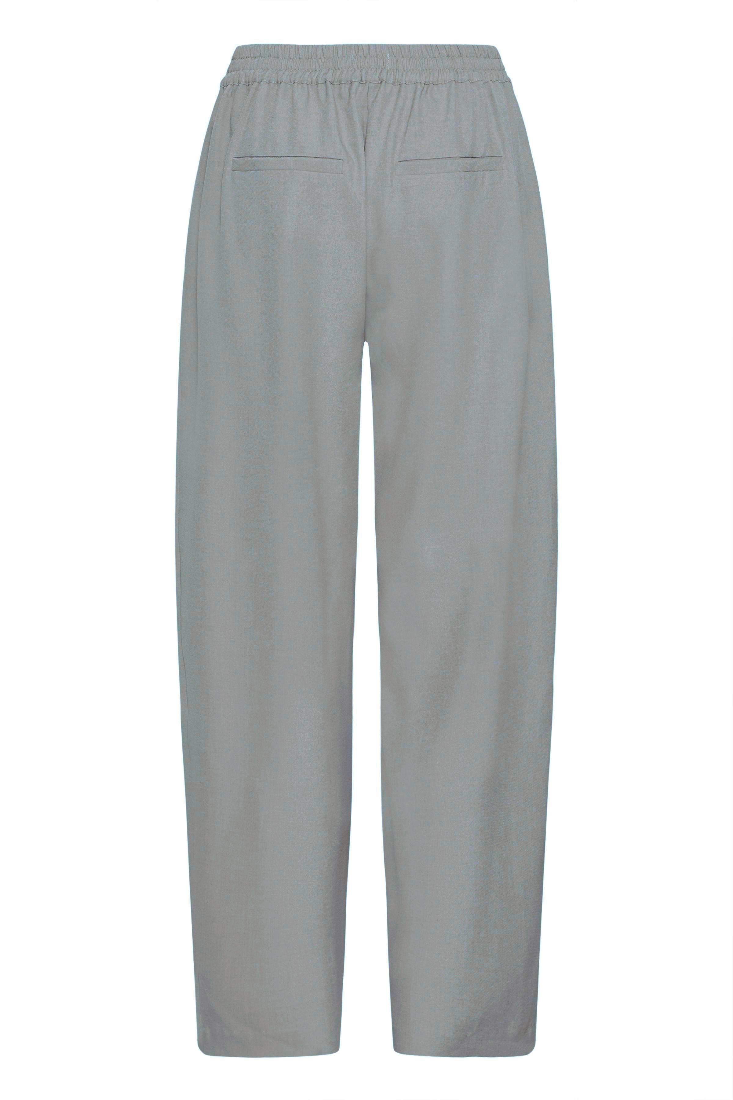 Ichi - IHFava Barrel pant i grå