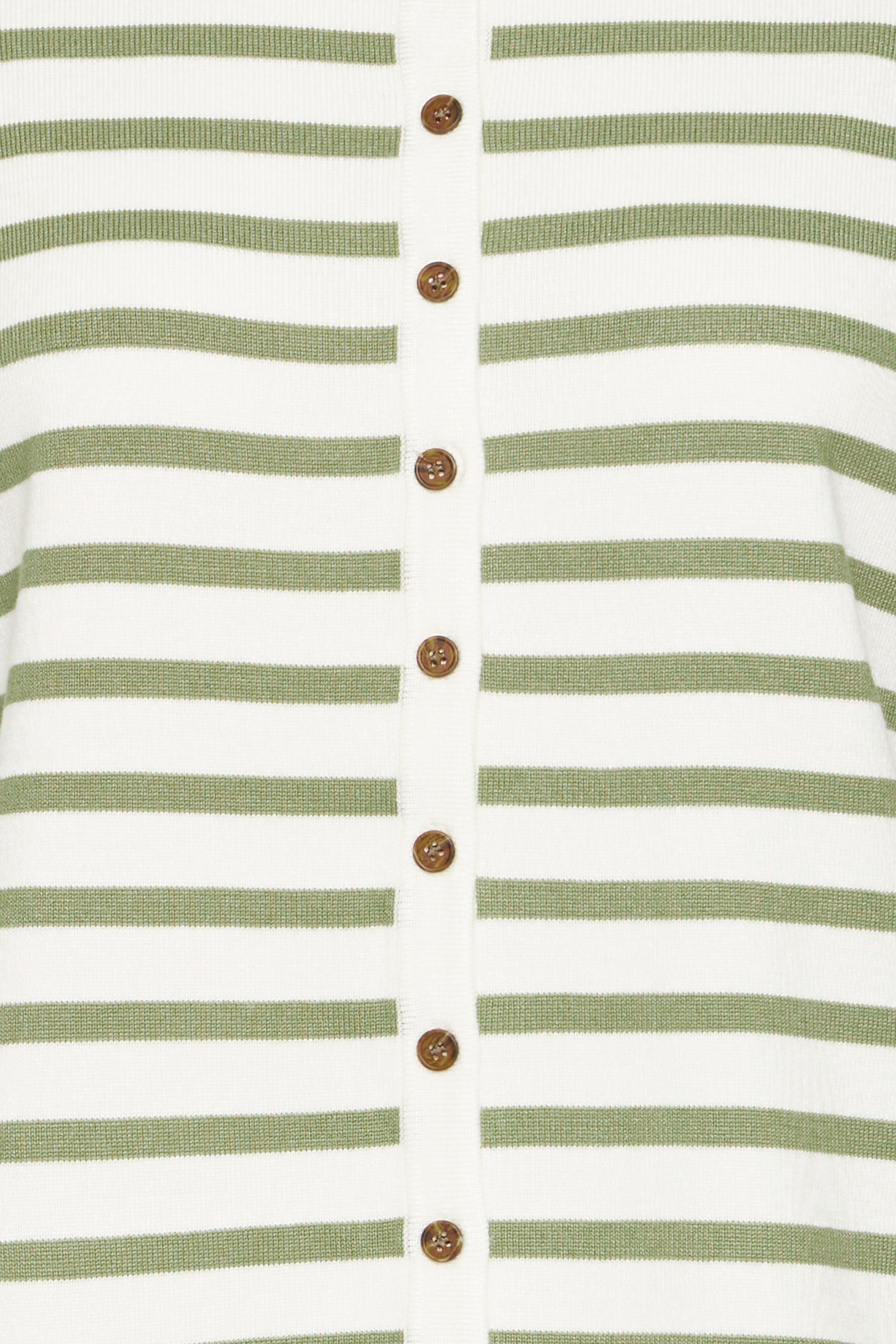 Ichi - IHLuls Cardigan med hvid/grøn strib