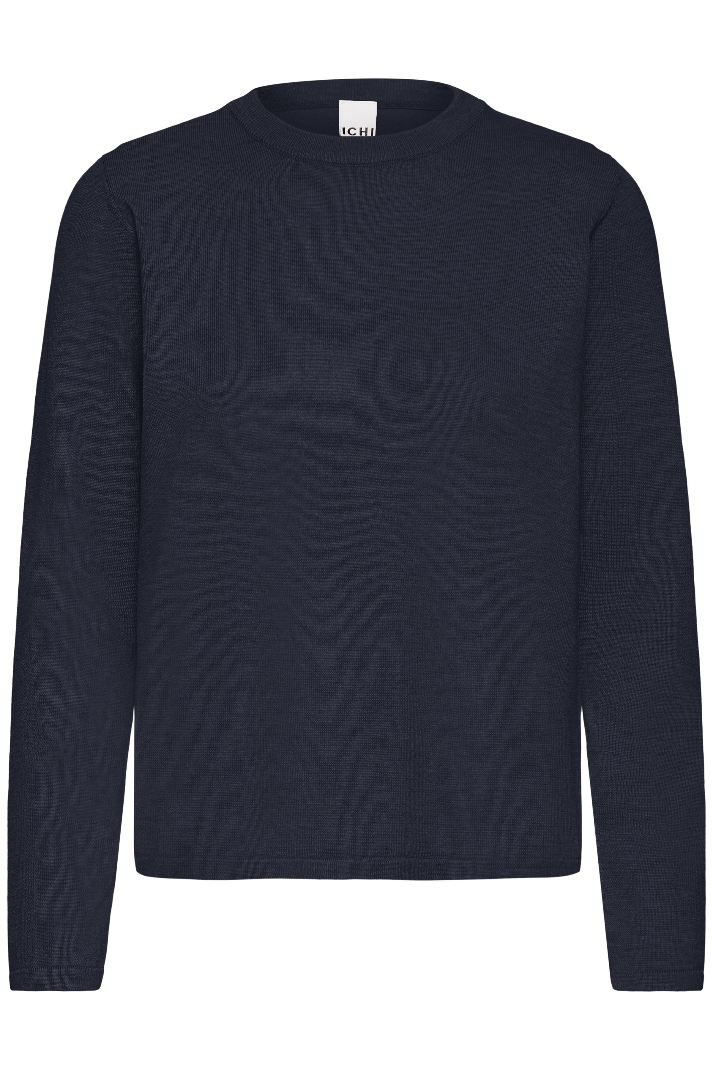 Ichi - IHLuls strik med rund hals i navy