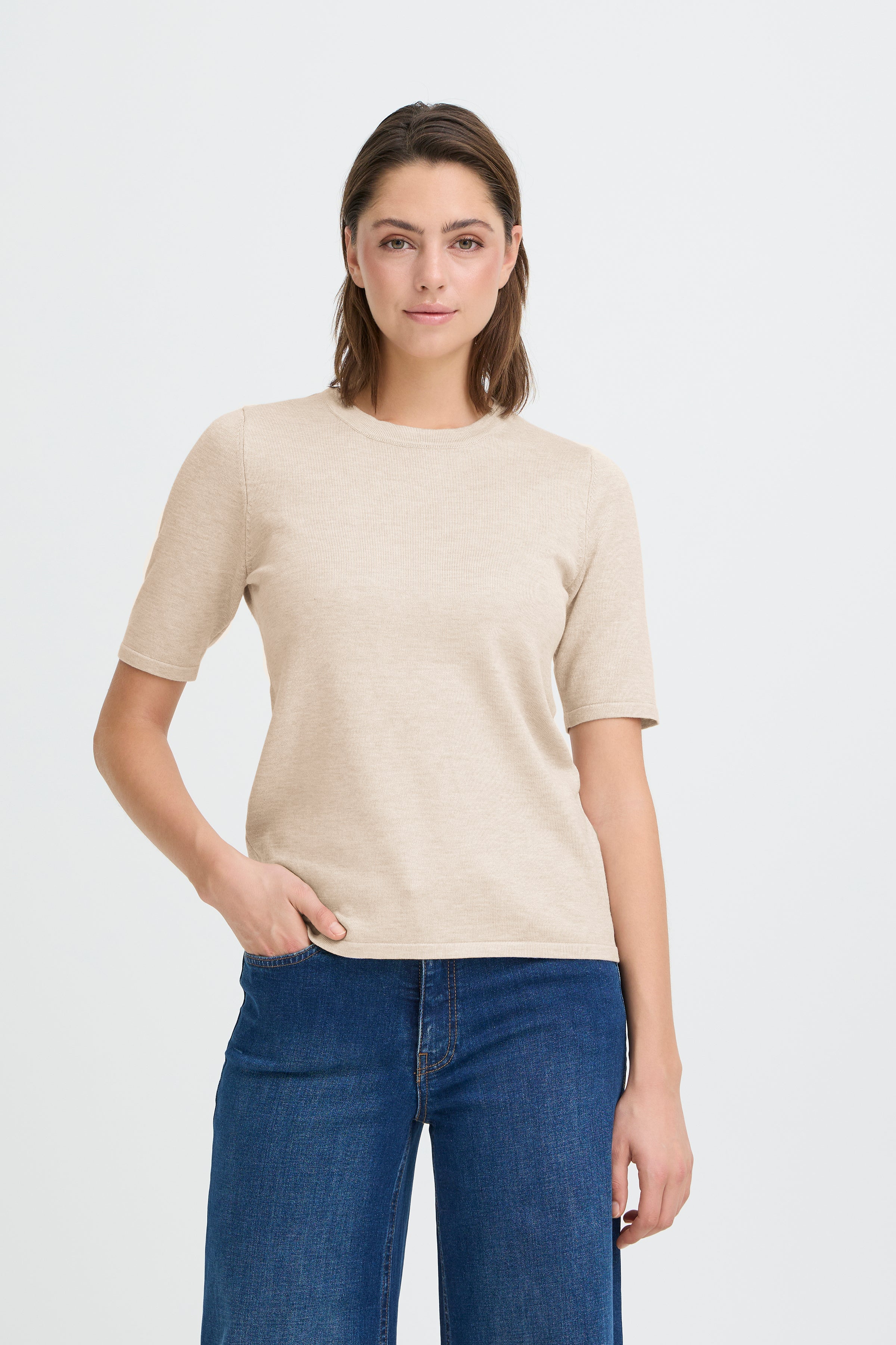 Ichi - Ihluls O-Neck Pullover Sand